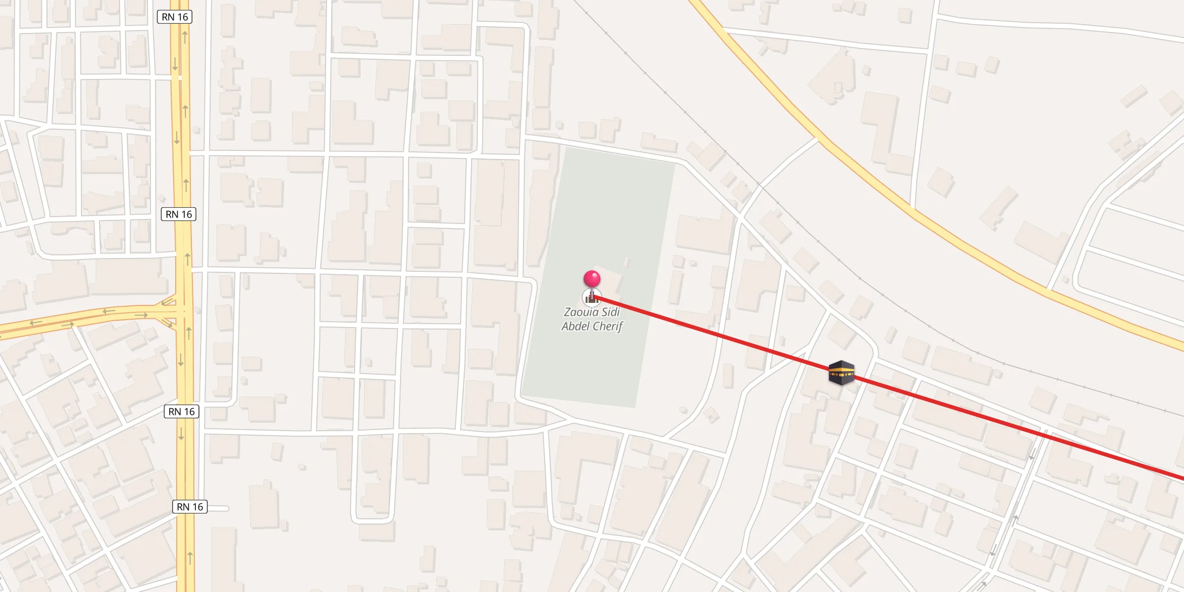 Carte de localisation : Zaouia Sidi Abdel Cherif
