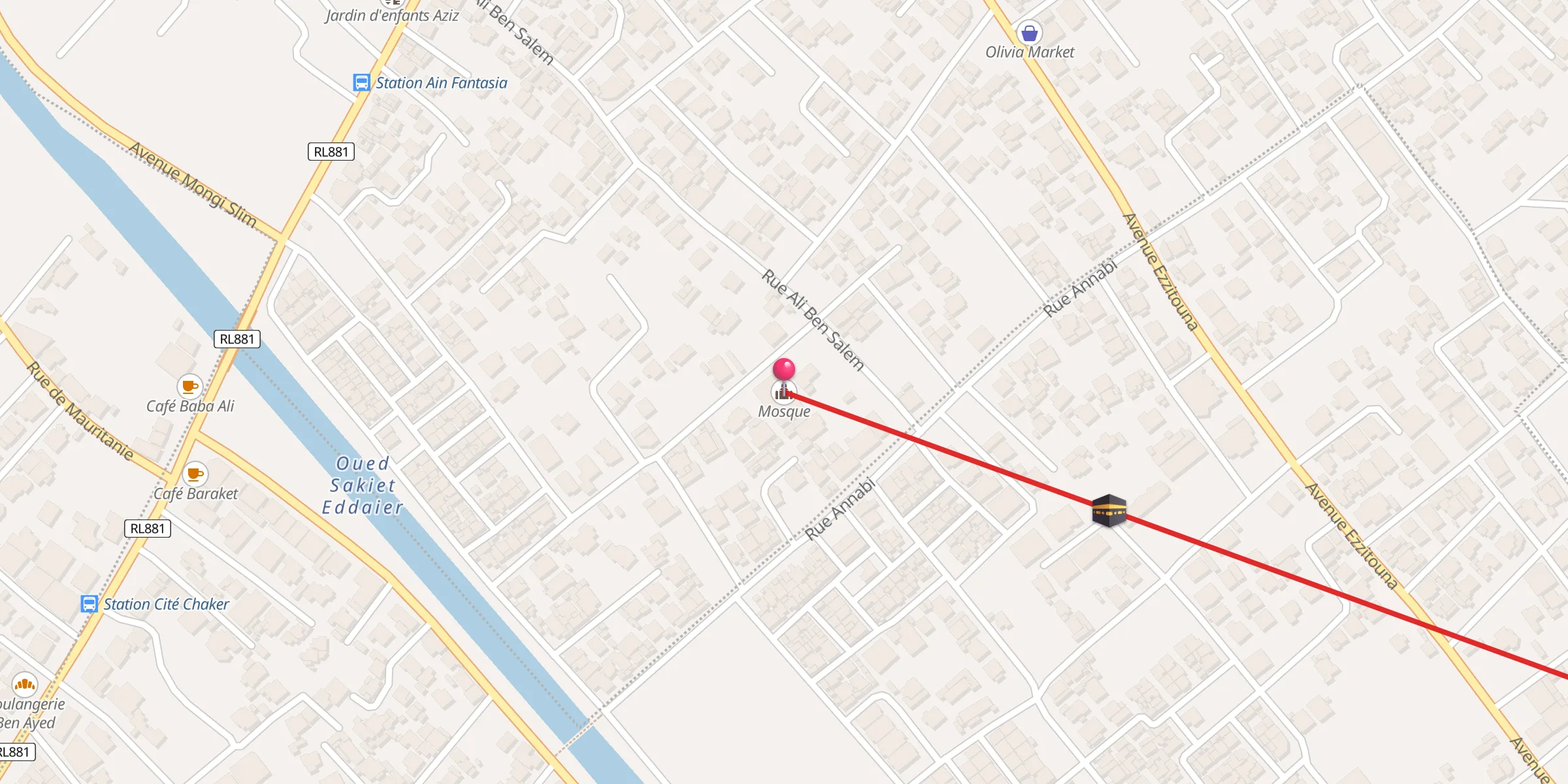 Carte de localisation : جامع الفتاح