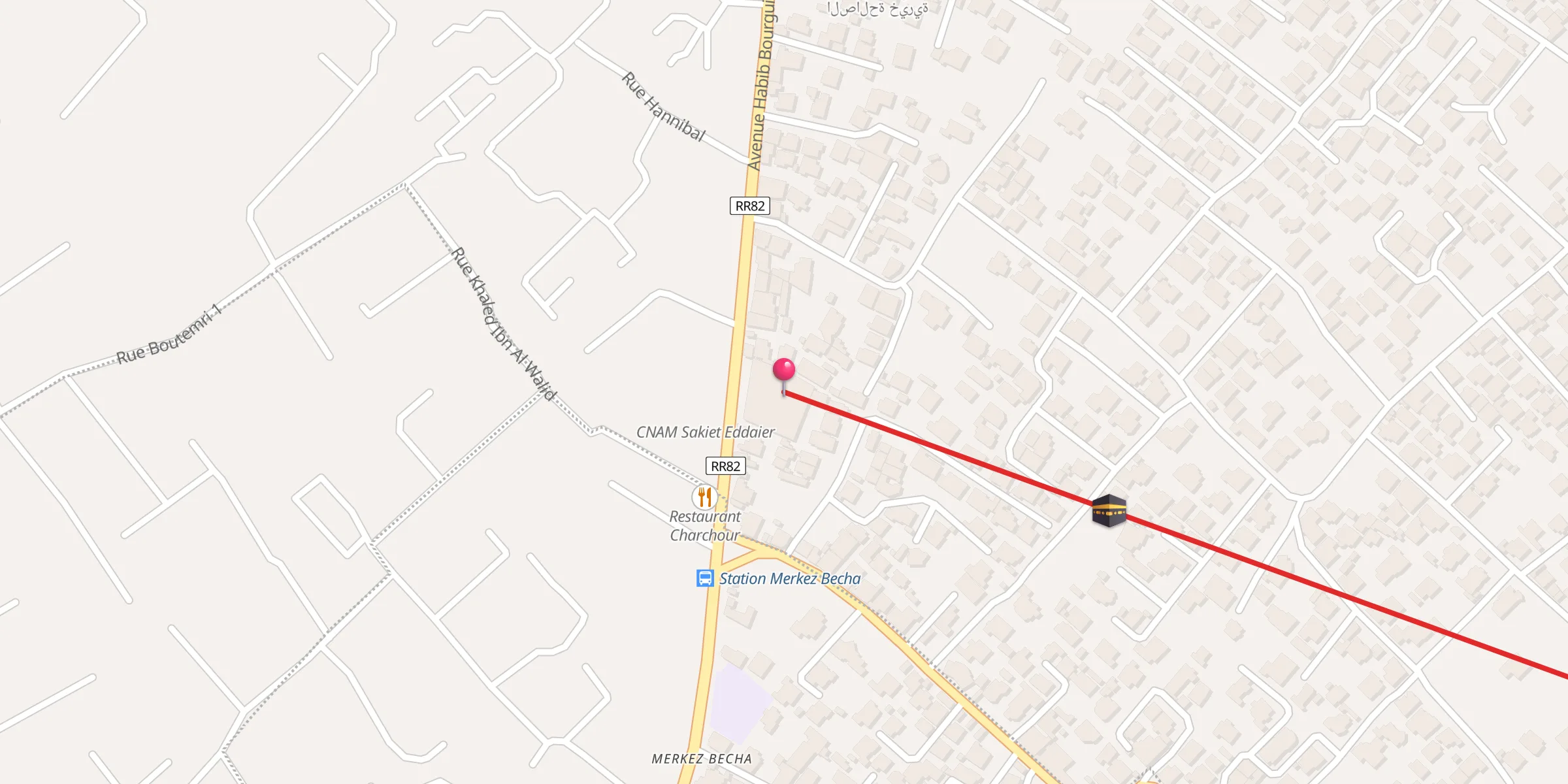 Carte de localisation : جامع السعادة
