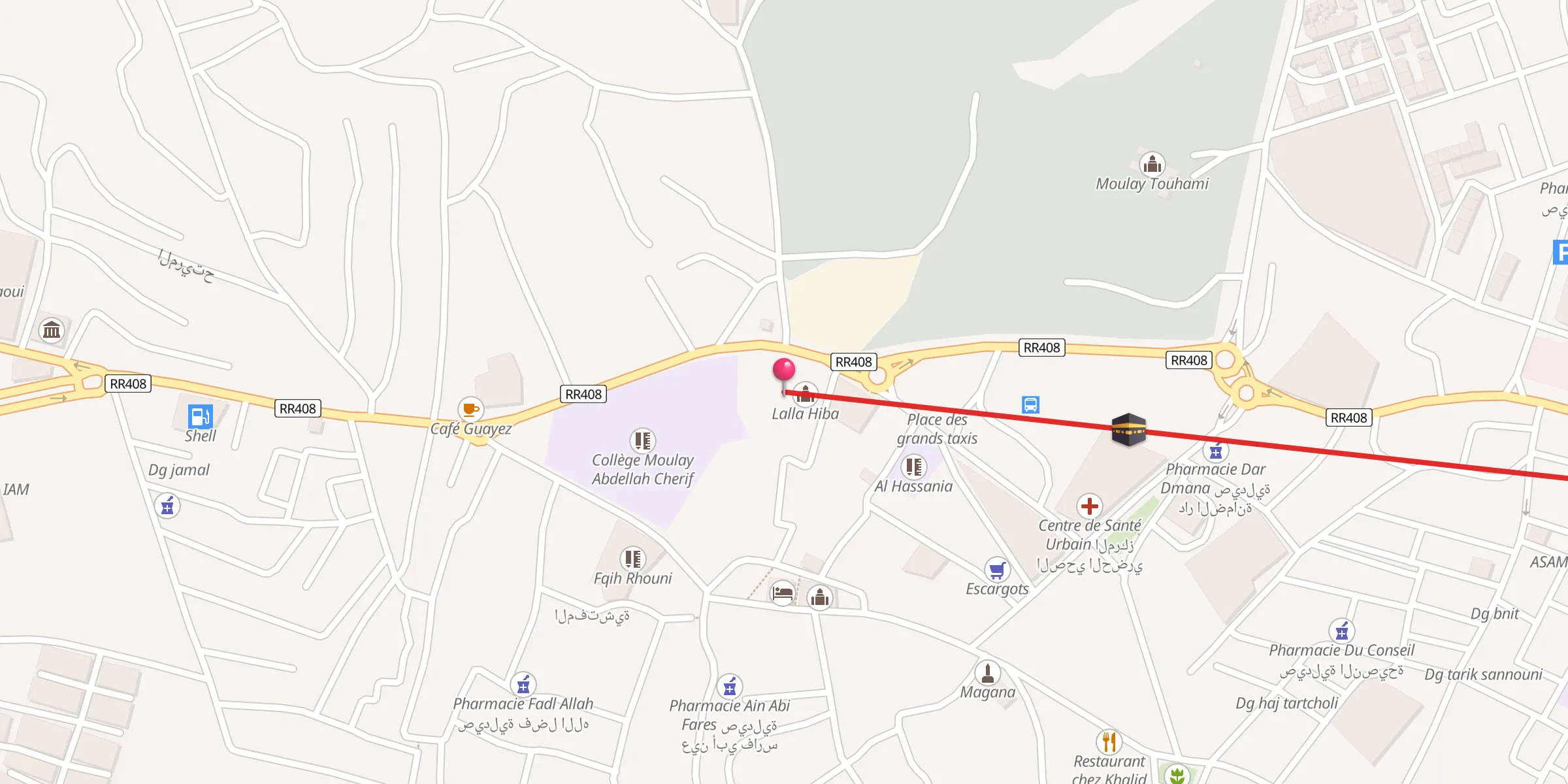 Carte de localisation : Lalla Hiba لالة هبة
