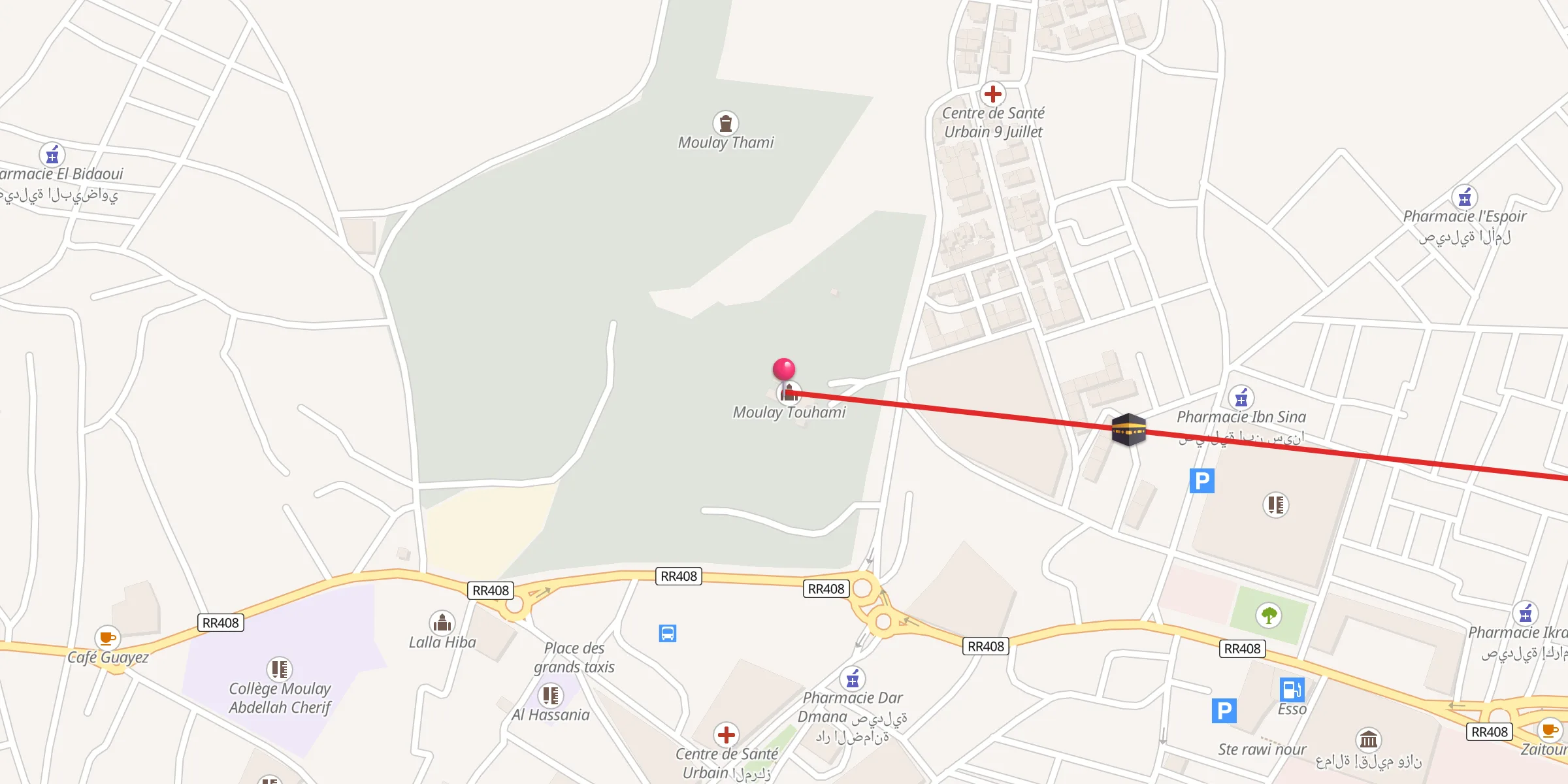 Carte de localisation : Moulay Touhami