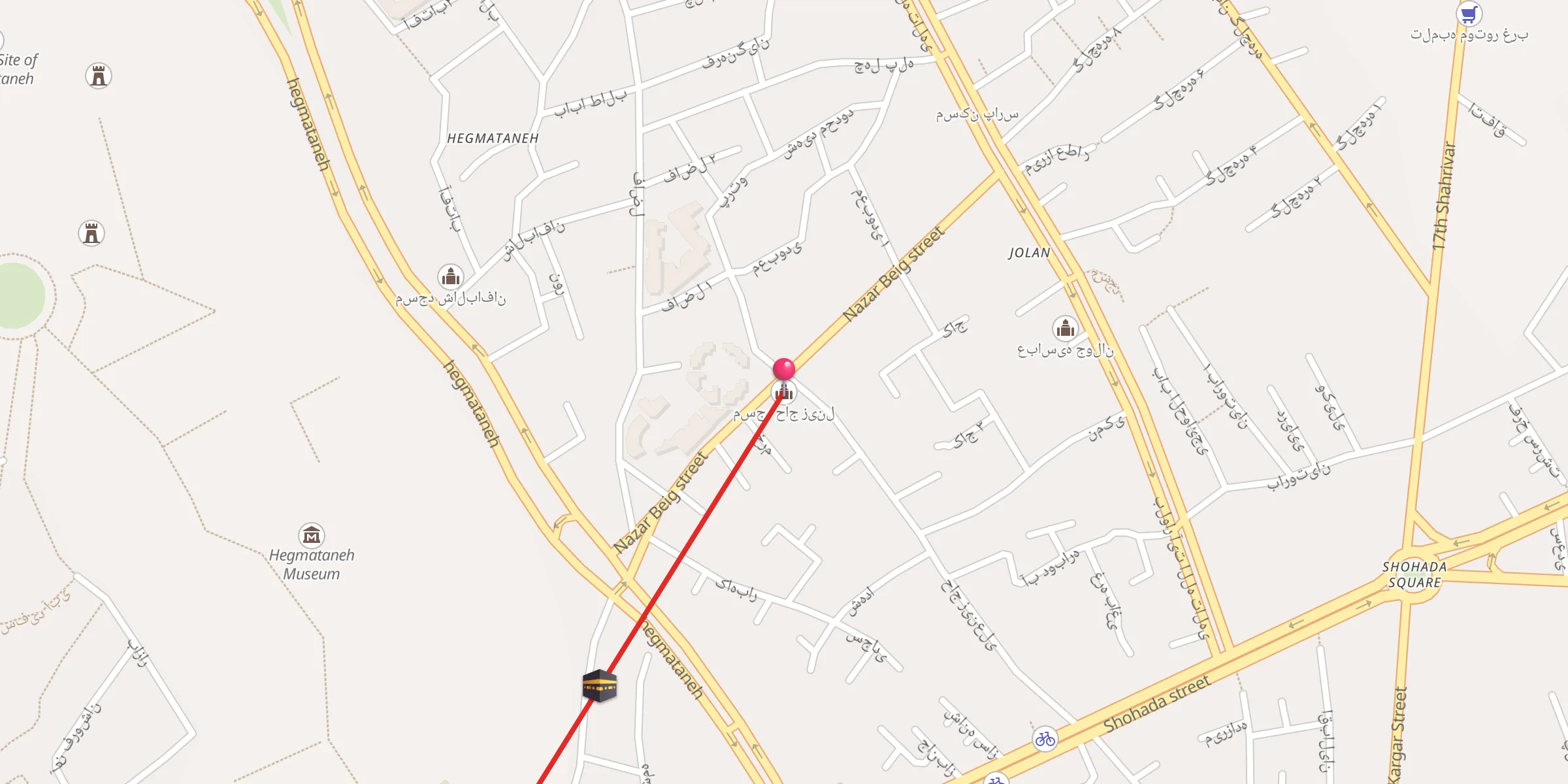 Carte de localisation : مسجد حاج زینل