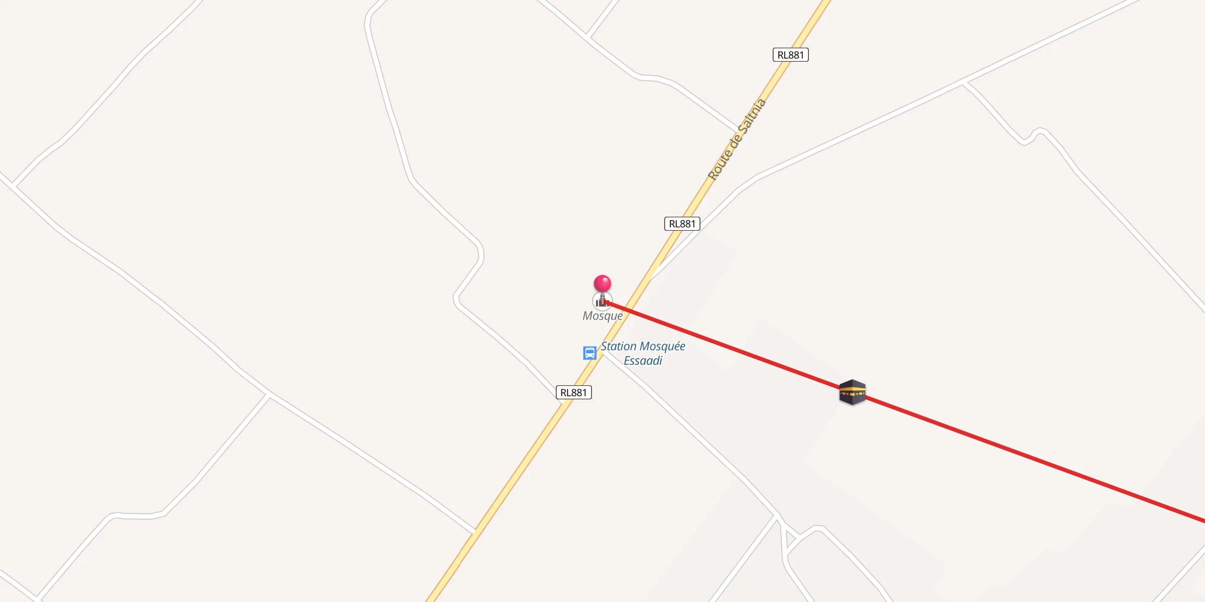 Carte de localisation : جامع السعادي