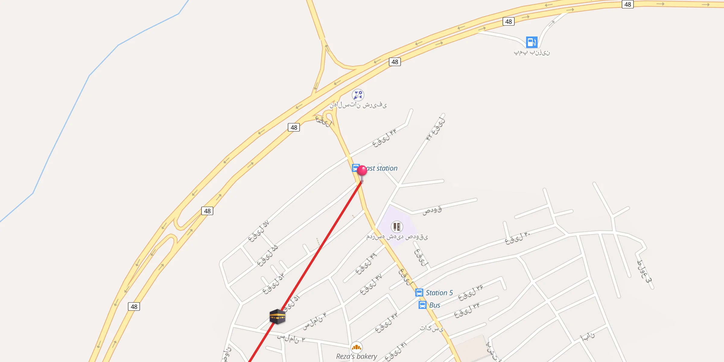 Carte de localisation : باب الحواعج