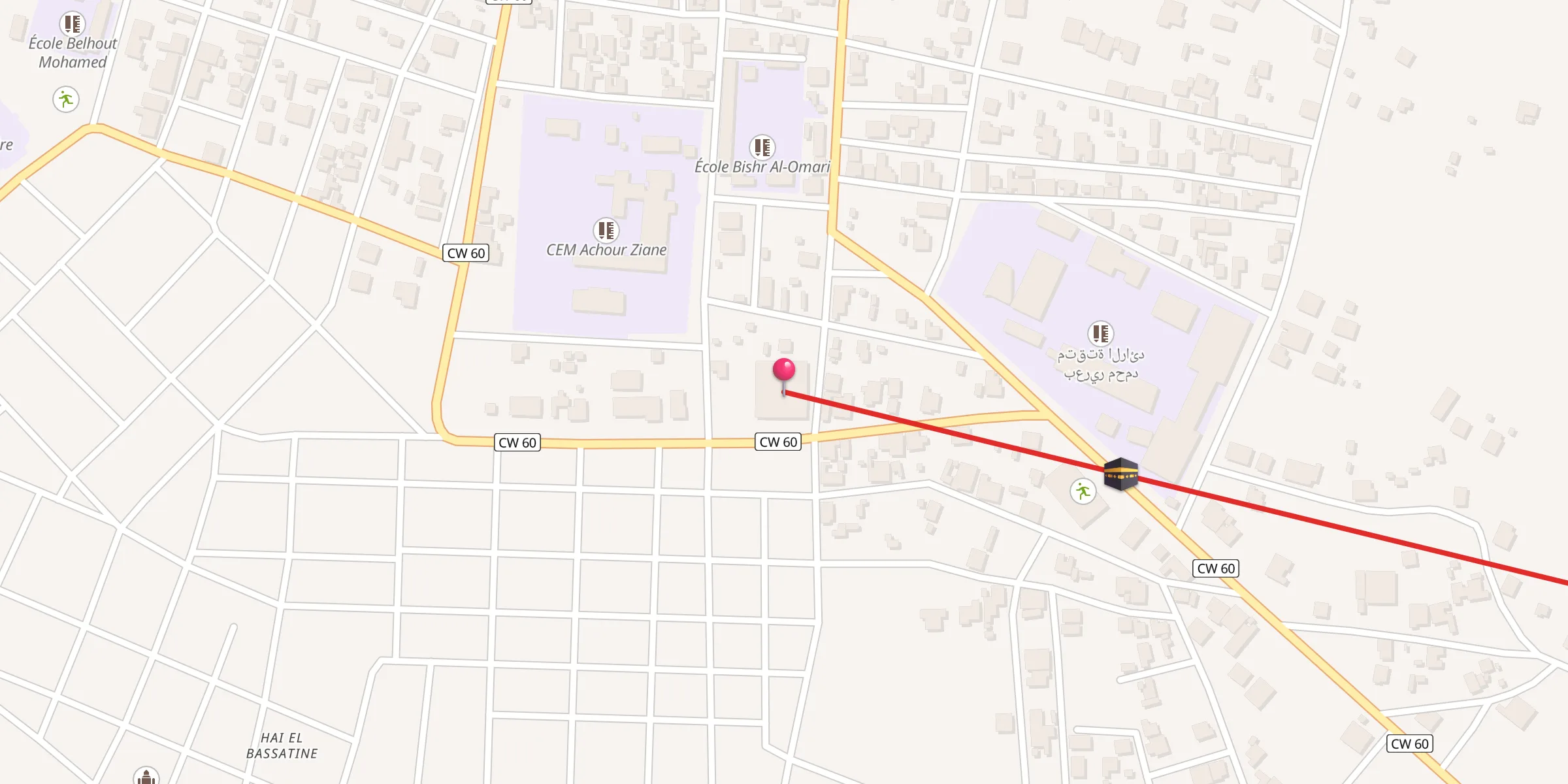 Carte de localisation : مسجد ابو بكر الصديق