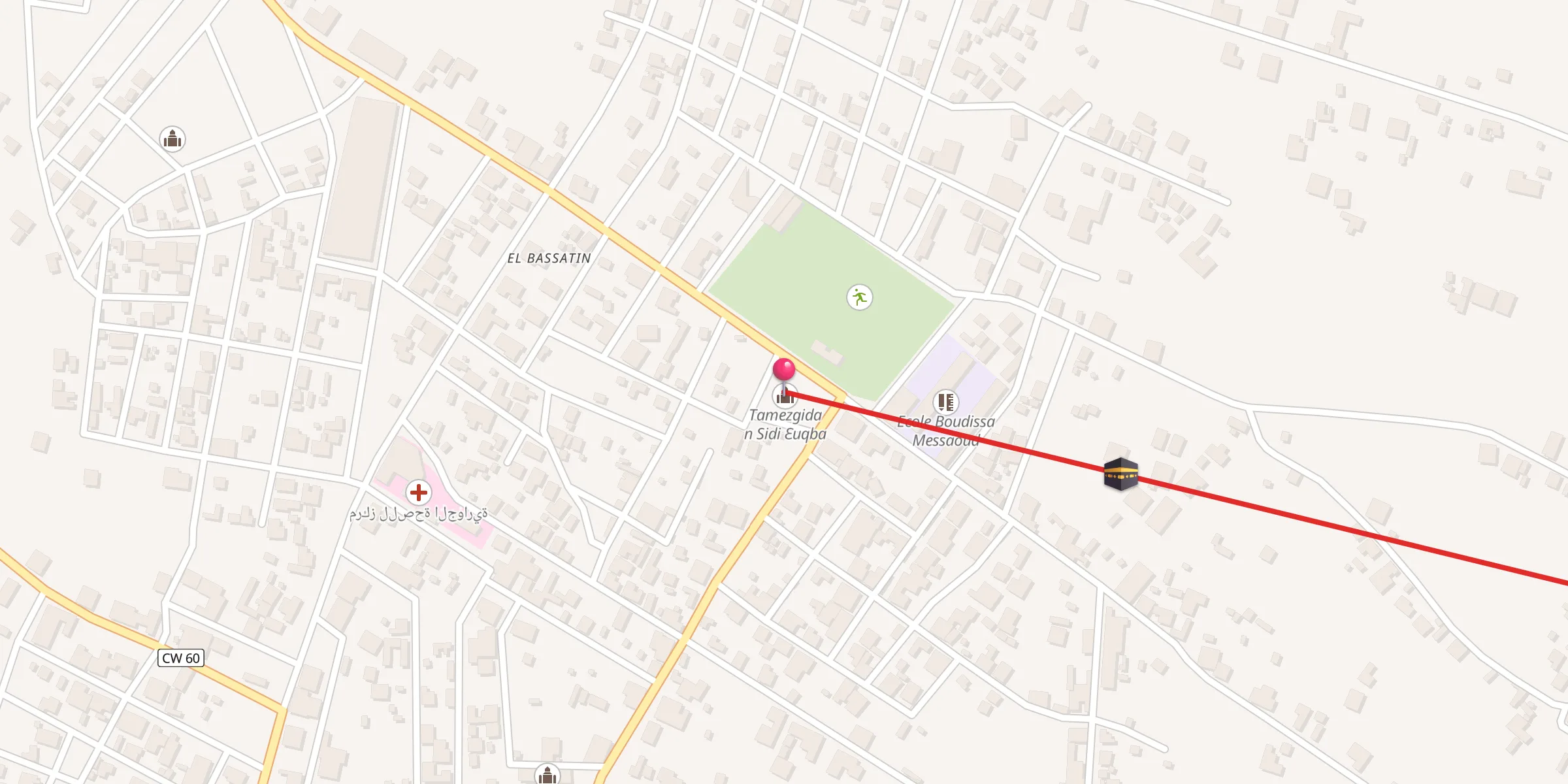 Carte de localisation : مسجد عقبة بن نافع