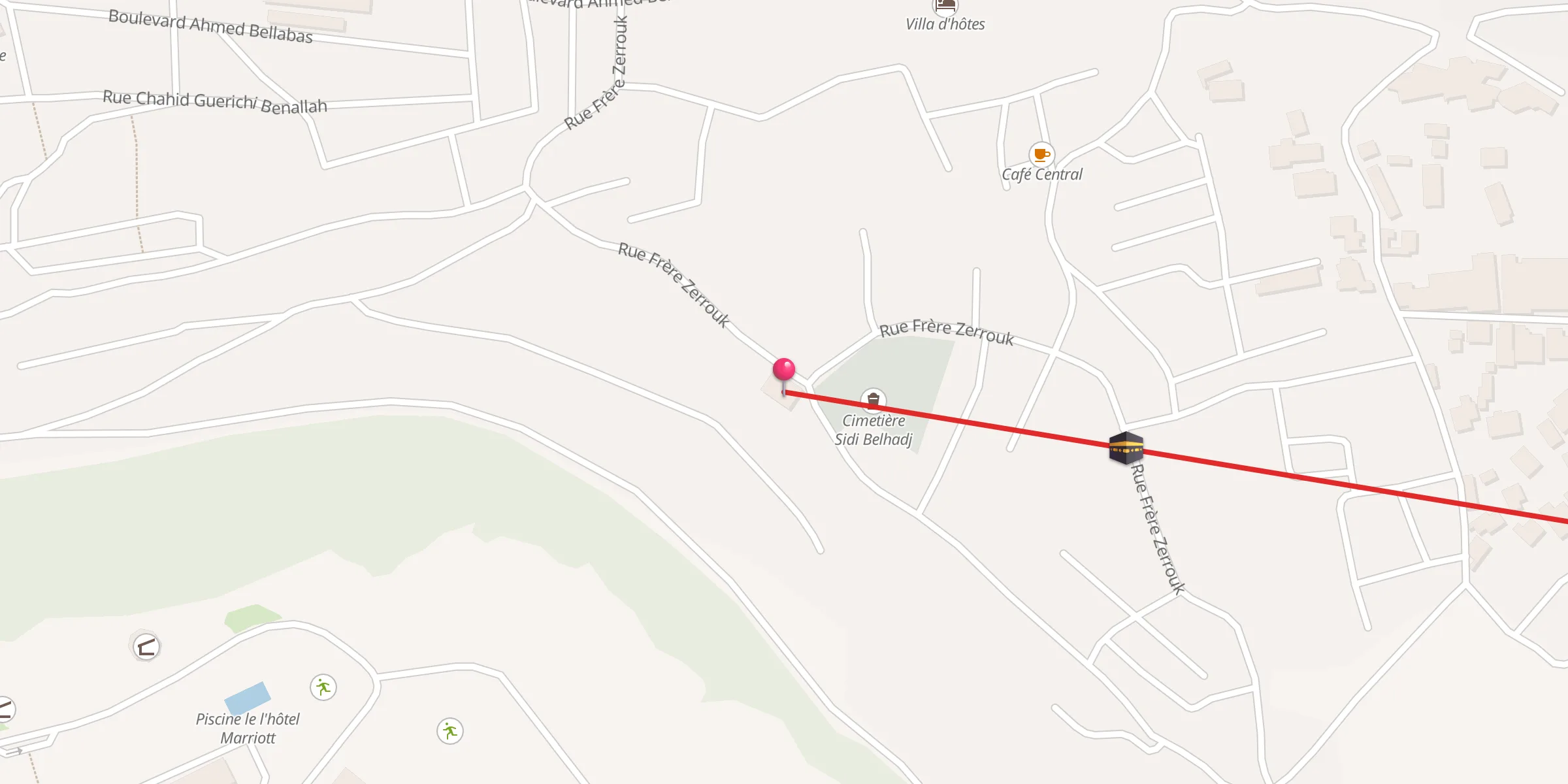 Carte de localisation : مسجد أبي موسى الأشعري