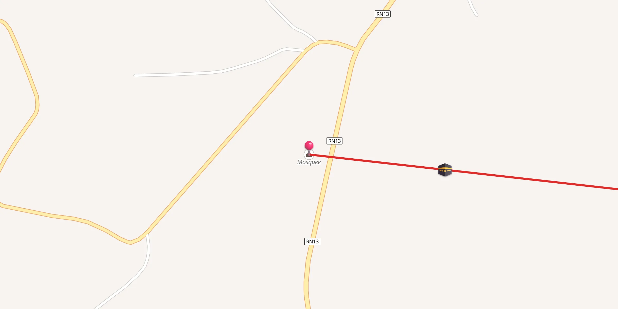 Carte de localisation : Mosquee
