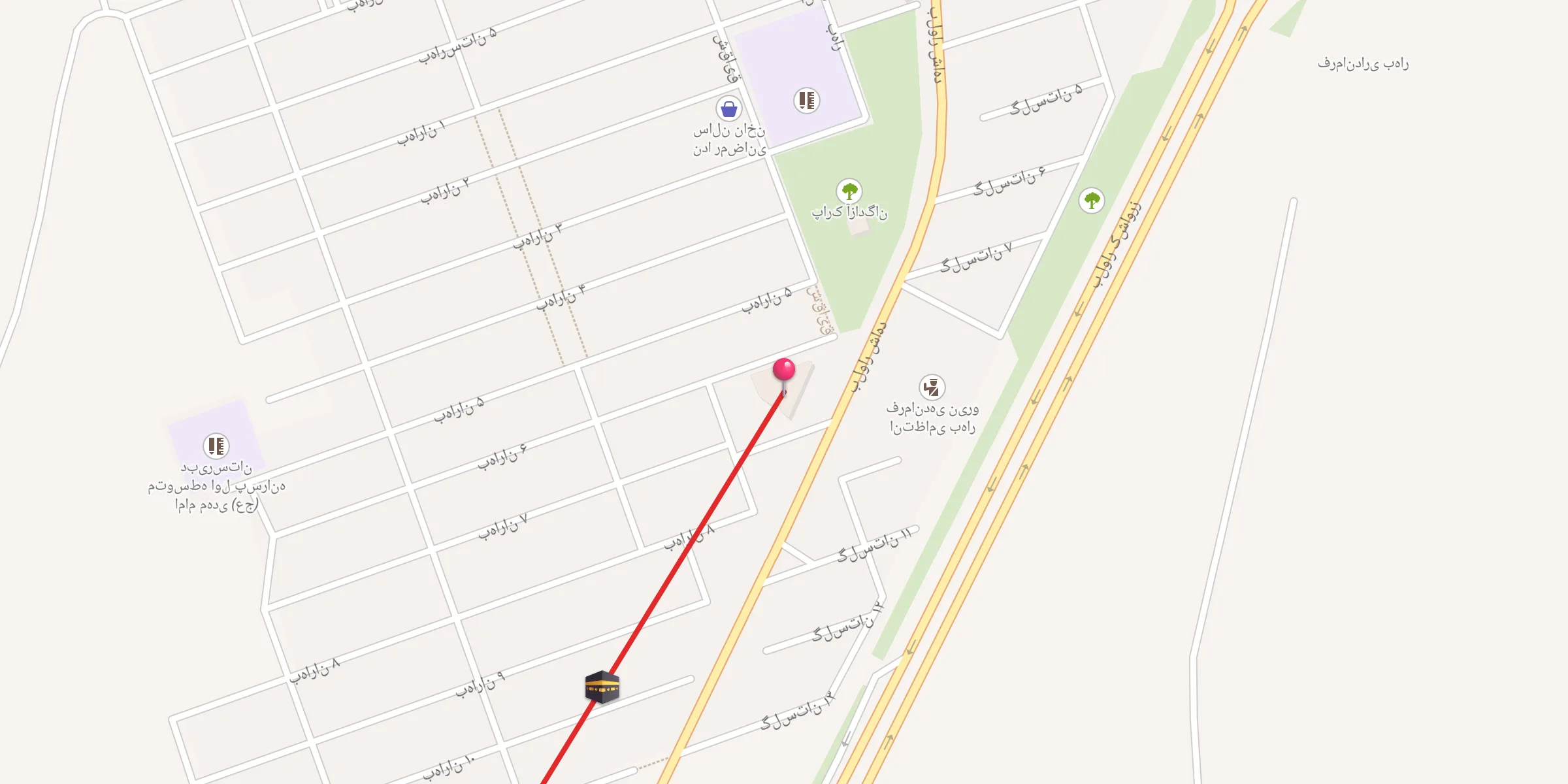 Carte de localisation : مسجد امام خمینی (ره)