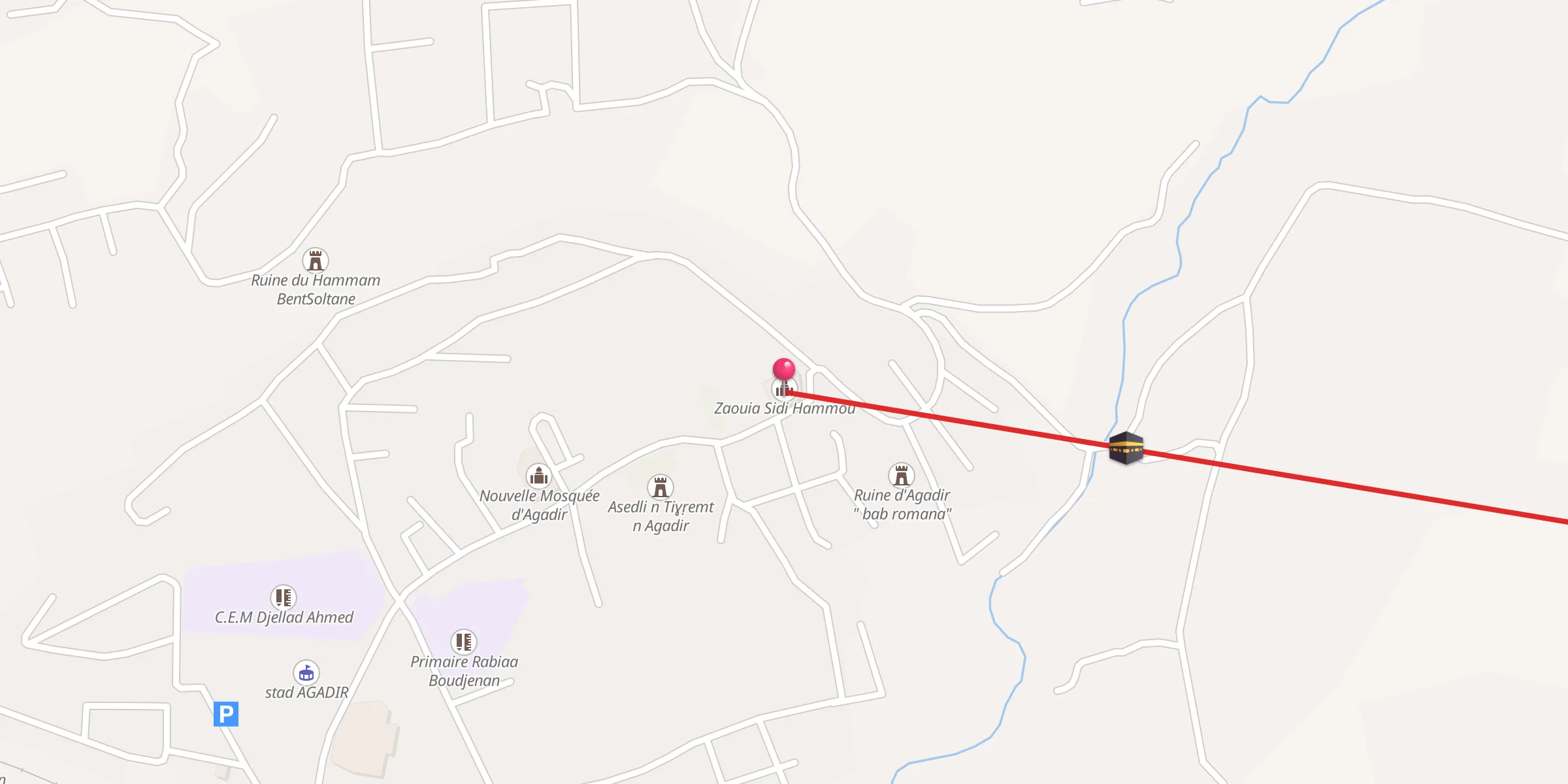 Carte de localisation : Zaouia Sidi Hammou زاوية سيدي حمو ⵣⵣⴰⵡⵉⵜ ⵏ ⵙⵉⴷⵉ ⵃⴰⵎⵎⵓ