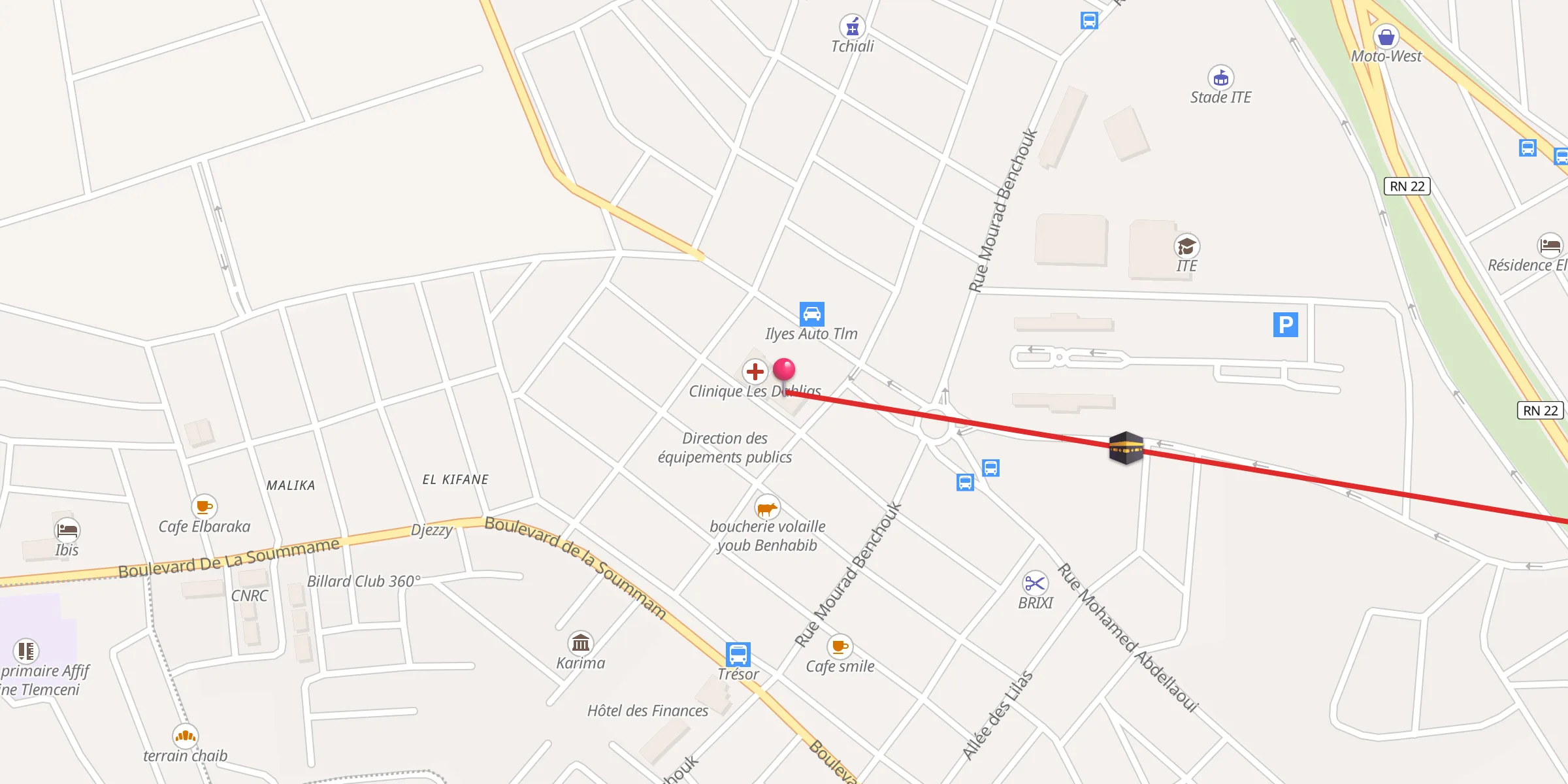 Carte de localisation : مسجد ابن أبي زيد القيرواني