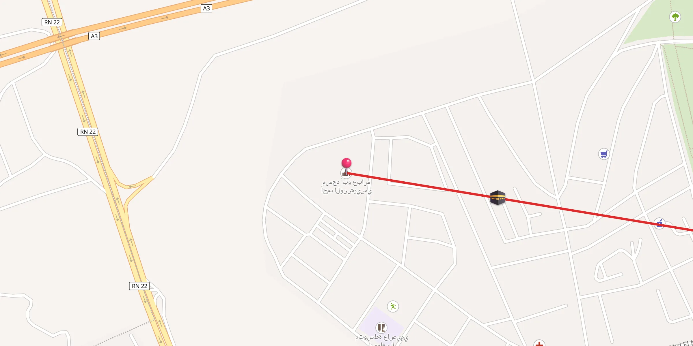 Carte de localisation : مسجد أبو عباس أحمد الونشريسي