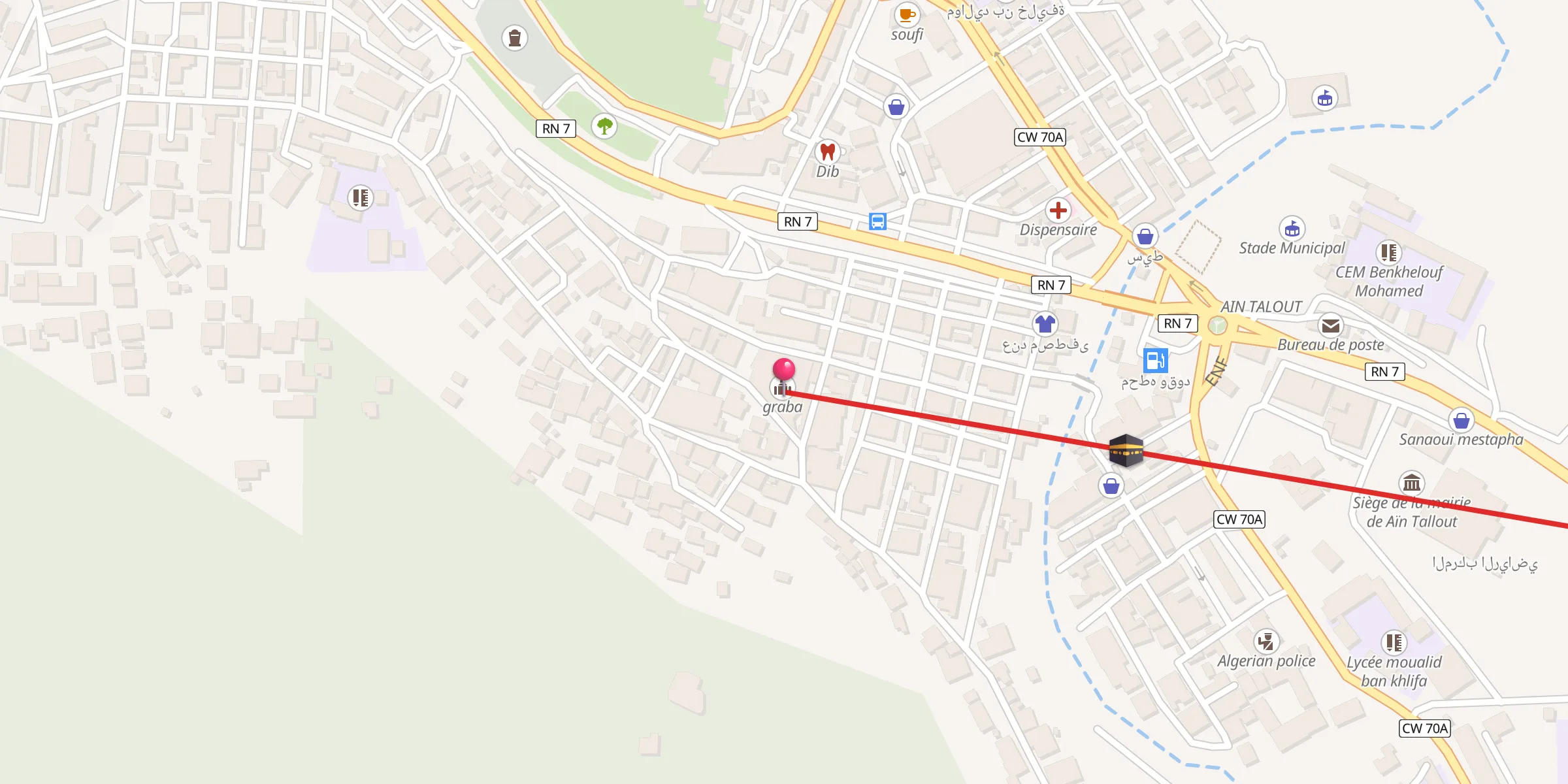 Carte de localisation : graba