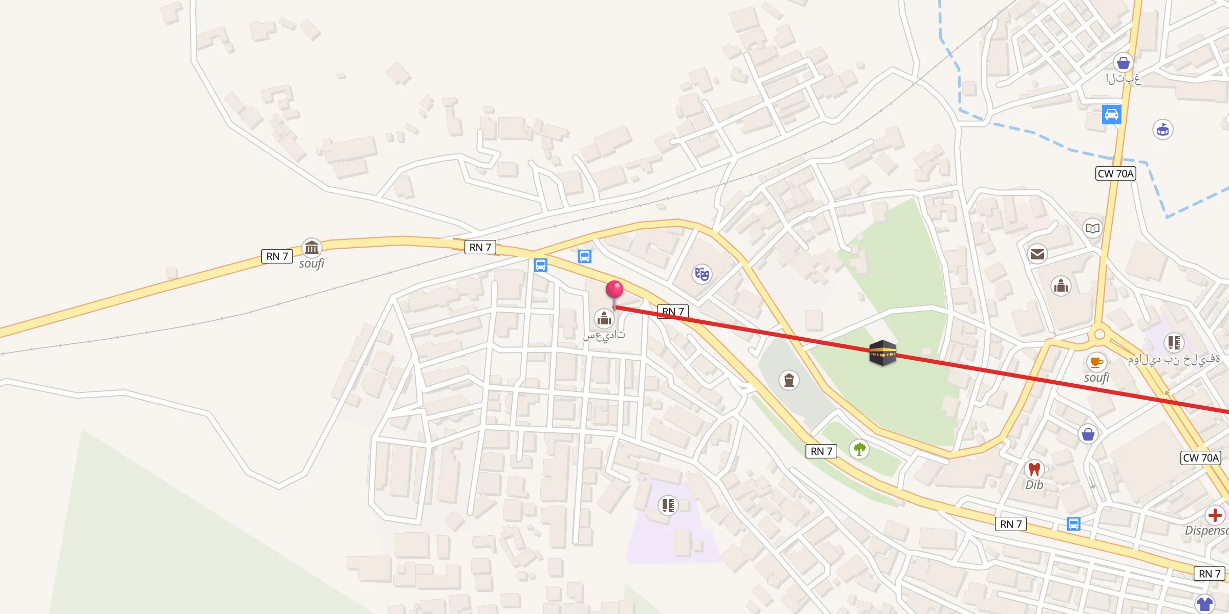 Carte de localisation : سعيدات