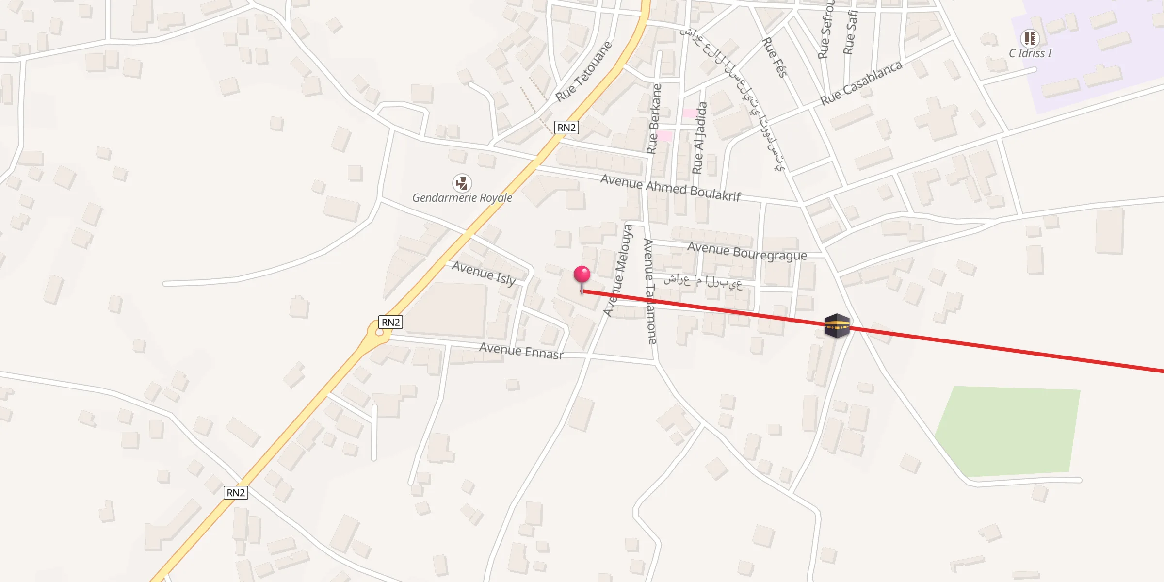 Carte de localisation : mosquee alfath