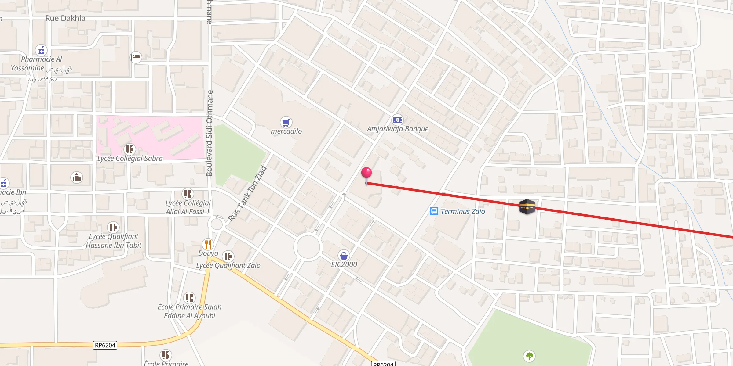 Carte de localisation : Mosquée