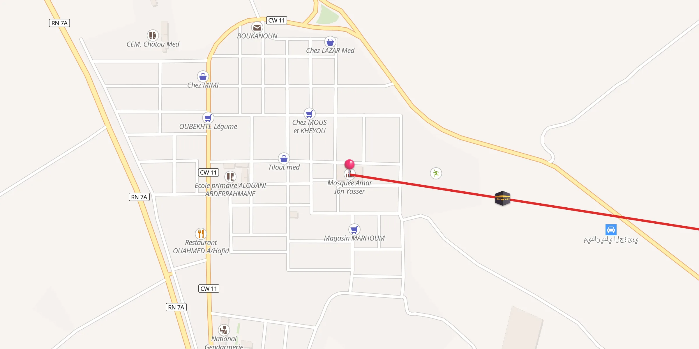 Carte de localisation : مسجد عمار ابن ياسر