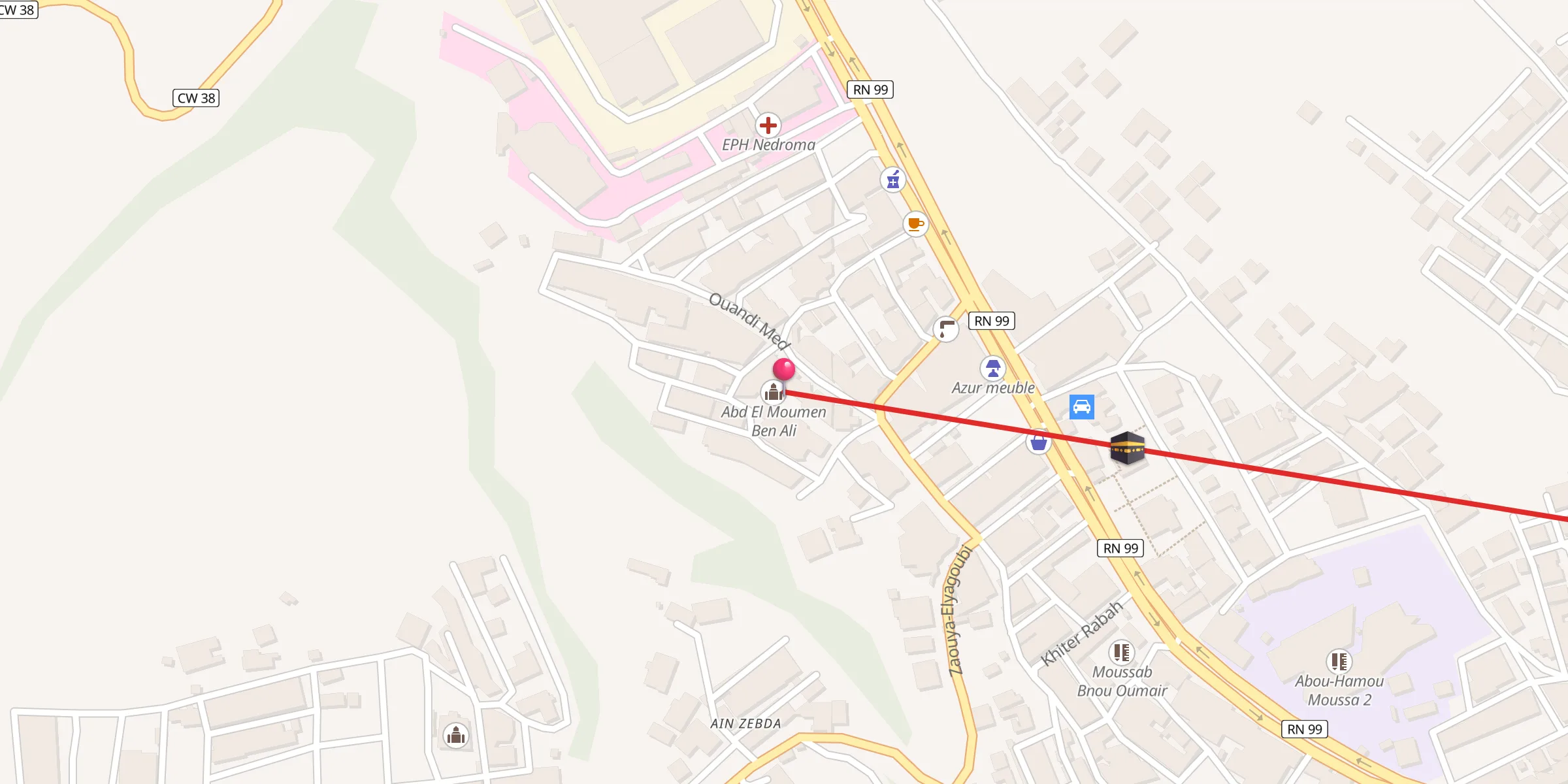 Carte de localisation : Abd El Moumen Ben Ali