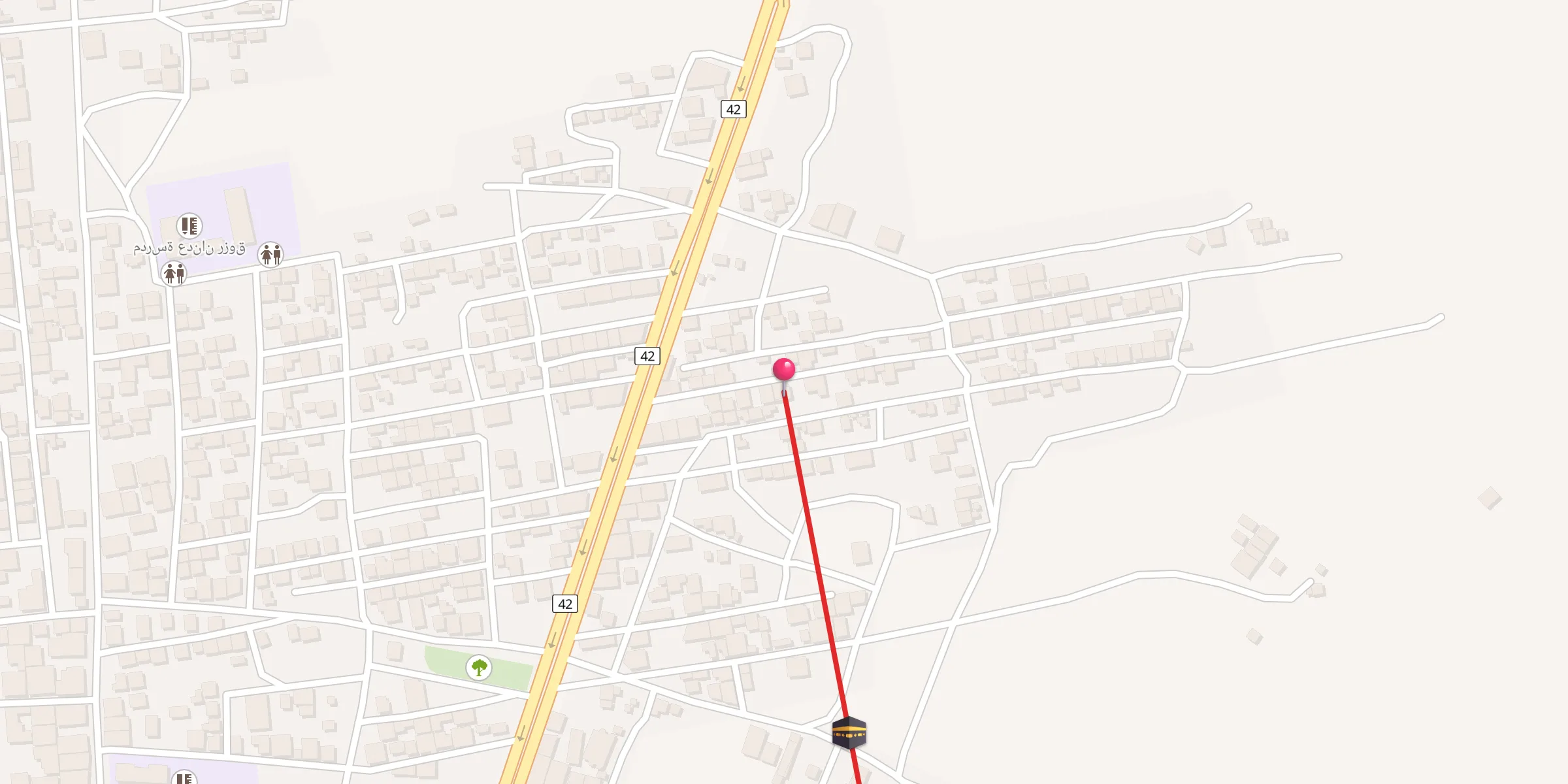 Carte de localisation : جامع المنطار