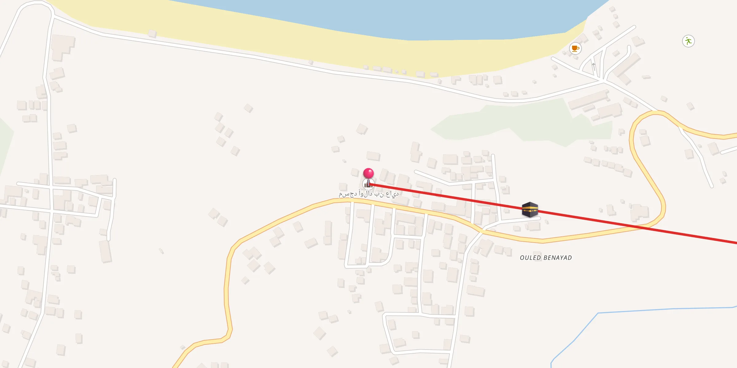 Carte de localisation : مسجد أولاد بن عايد