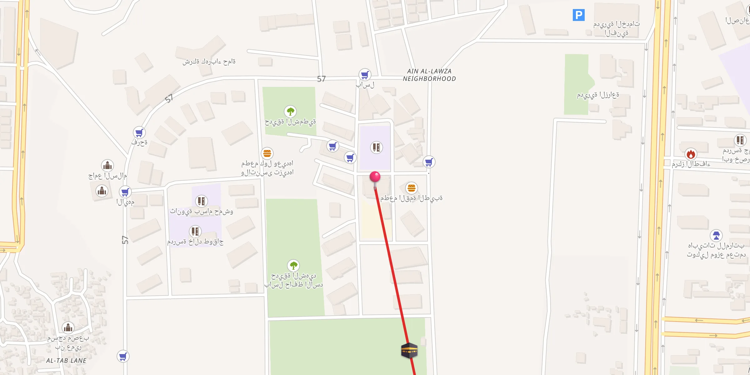 Carte de localisation : جامع النعسان