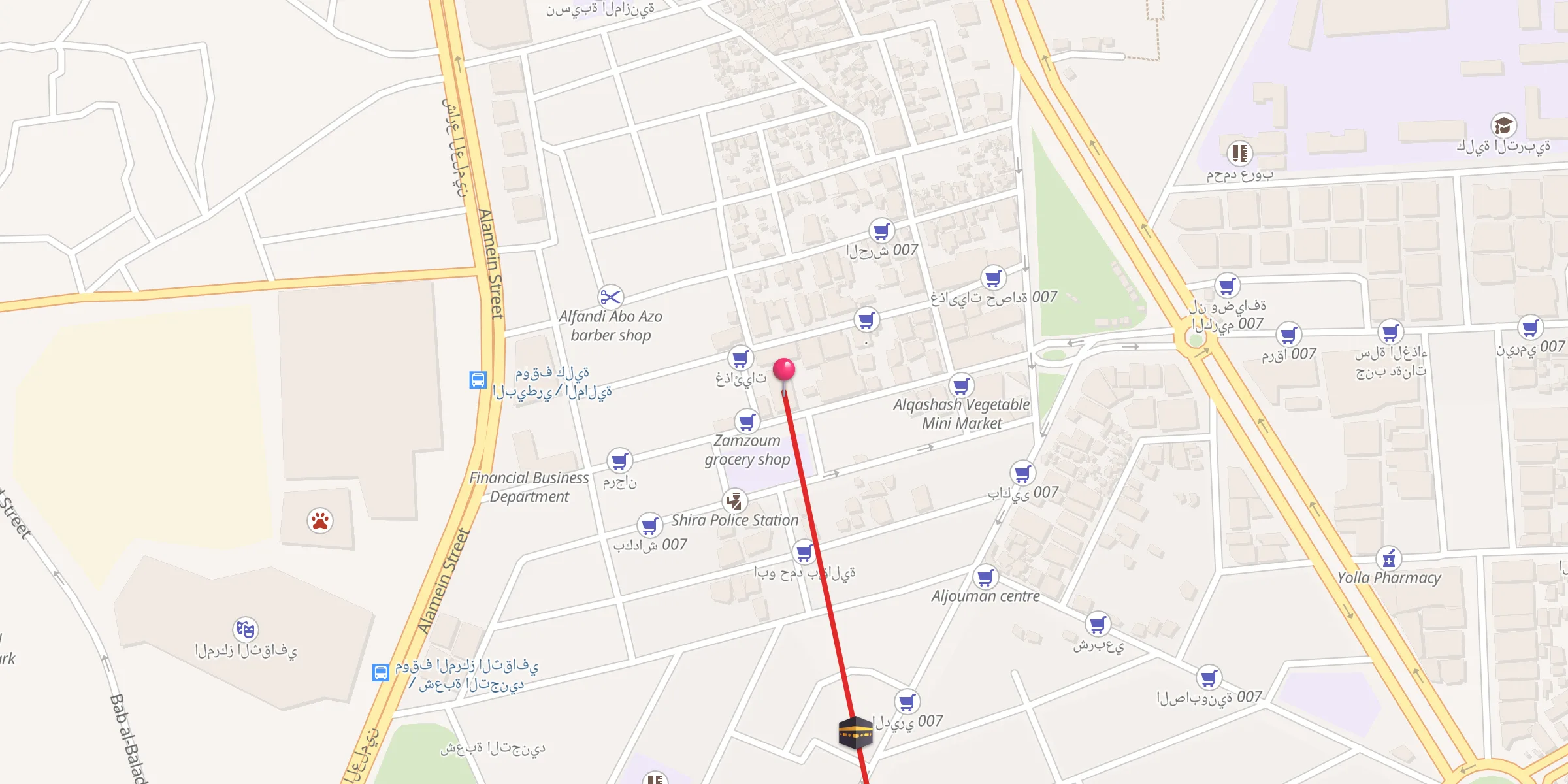 Carte de localisation : جامع الفلاح