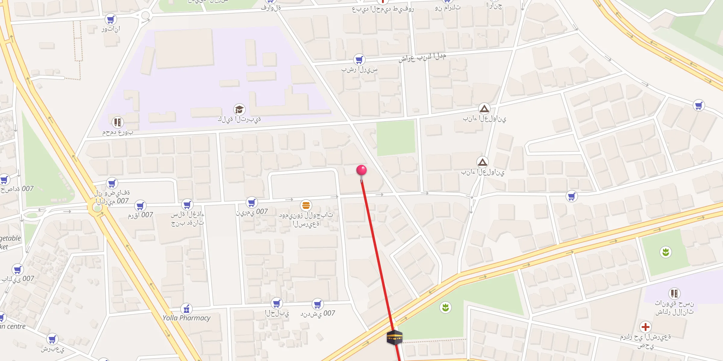Carte de localisation : جامع الإيمان
