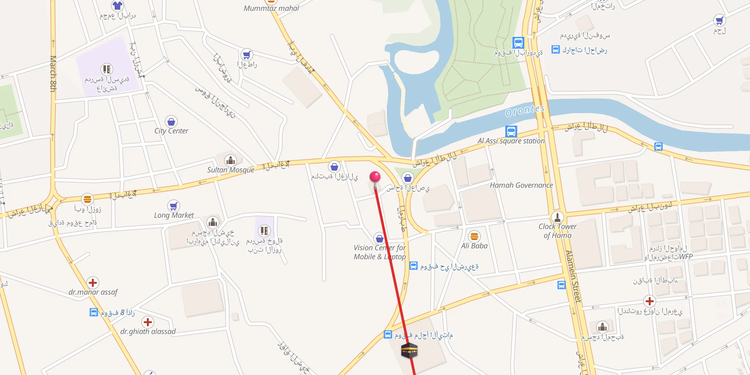 Carte de localisation : جامع المدفن