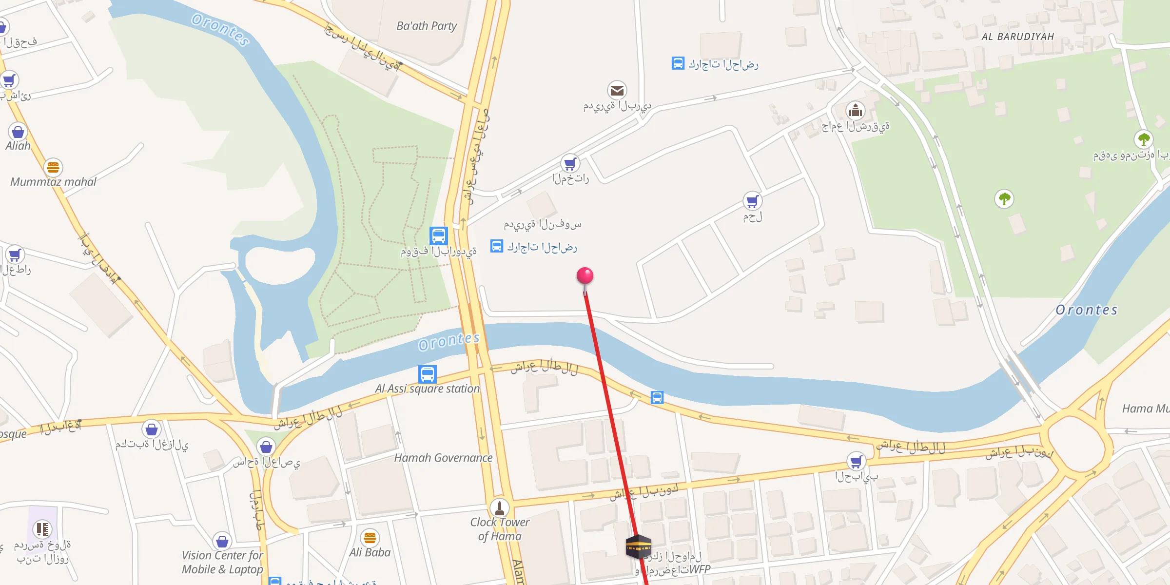 Carte de localisation : جامع العبيسي