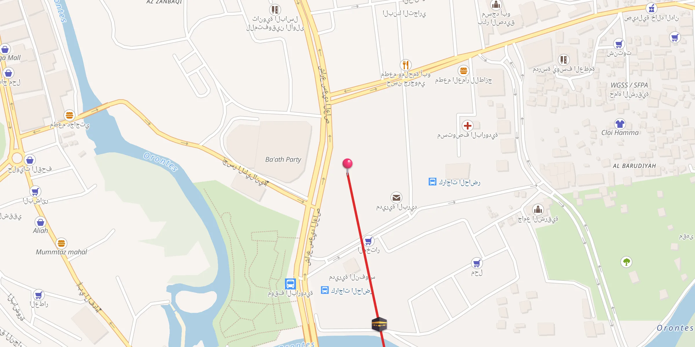 Carte de localisation : جامع الأمير