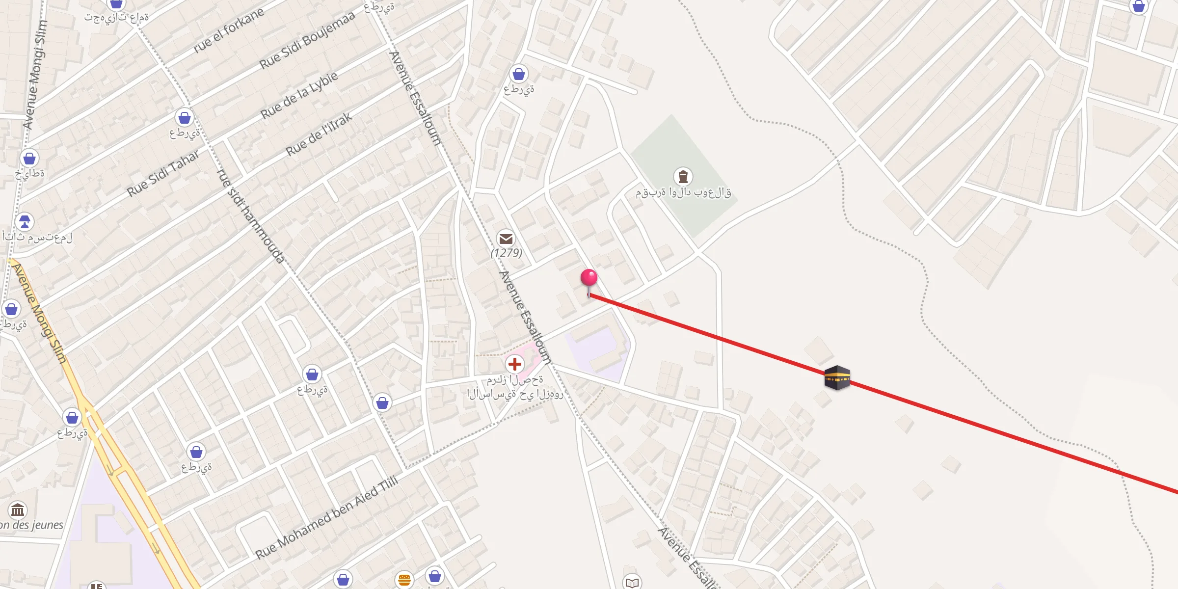 Carte de localisation : مسجد اولاد بوعلاق