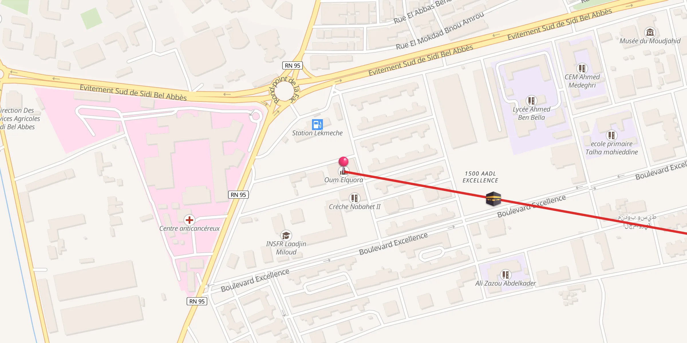 Carte de localisation : Oum Elquora