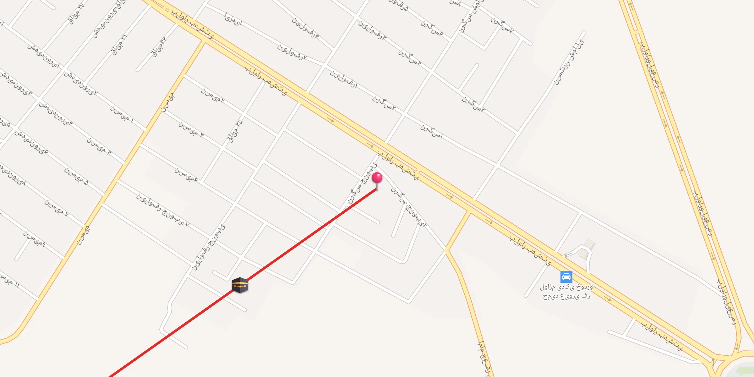 Carte de localisation : مسجد فاطمه زهرا