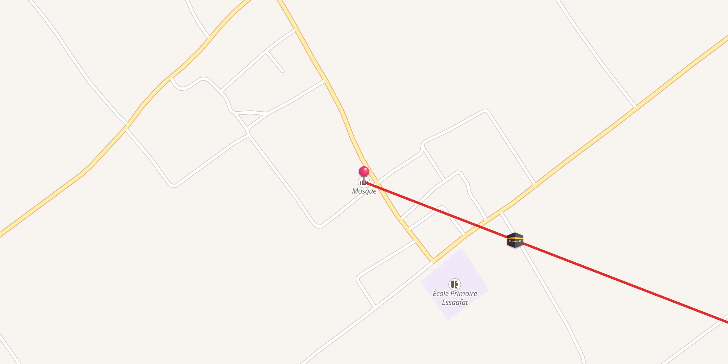 Carte de localisation : Mosquée Essaafet