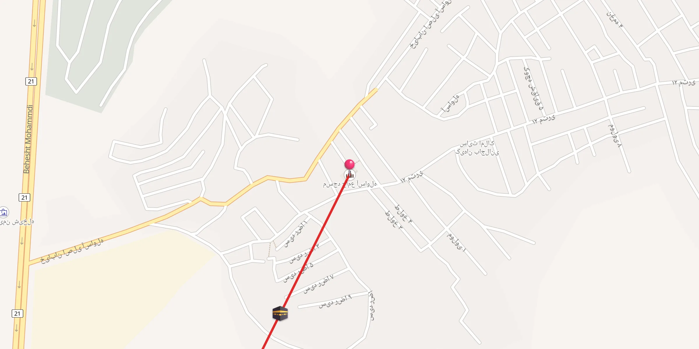 Carte de localisation : مسجد جامع آساوله