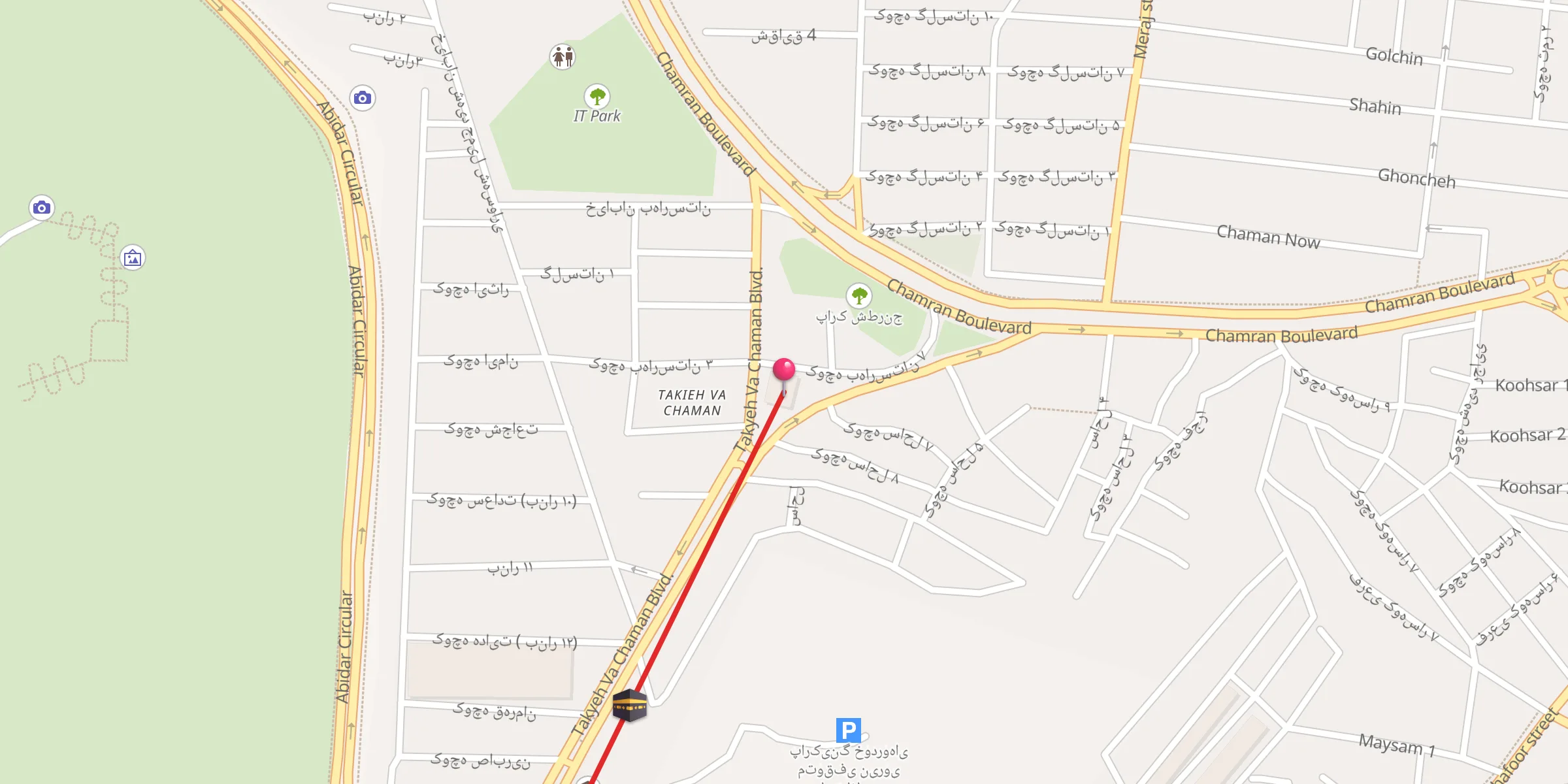 Carte de localisation : مسجد بعثت