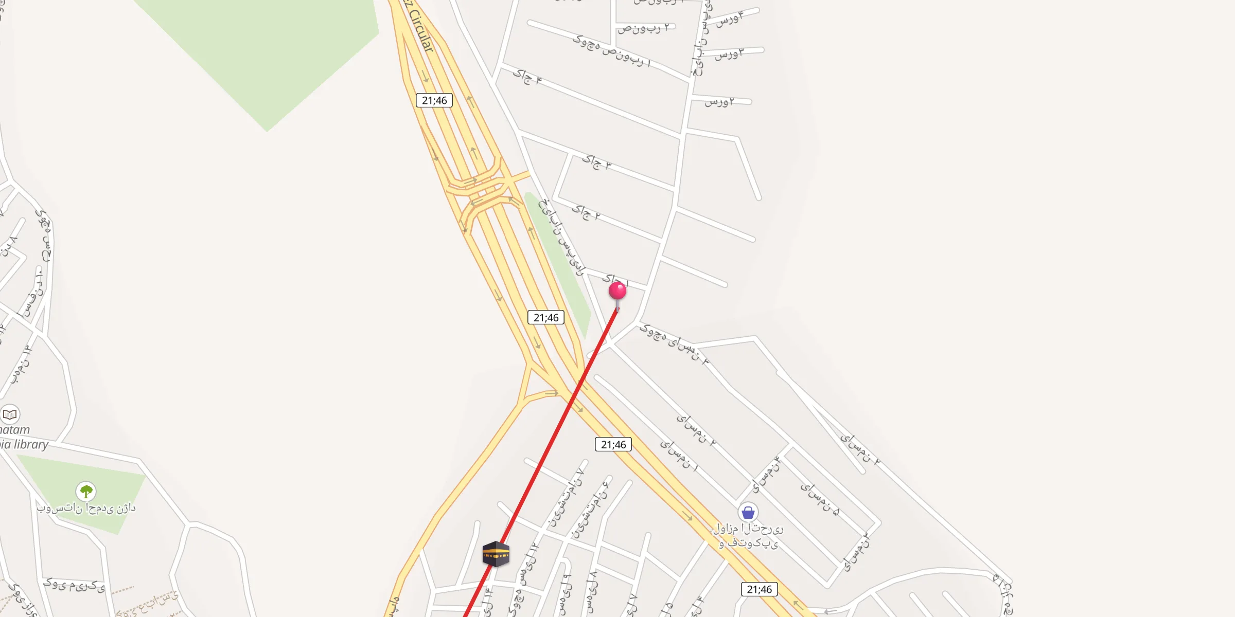 Carte de localisation : مسجد باب الاسلام