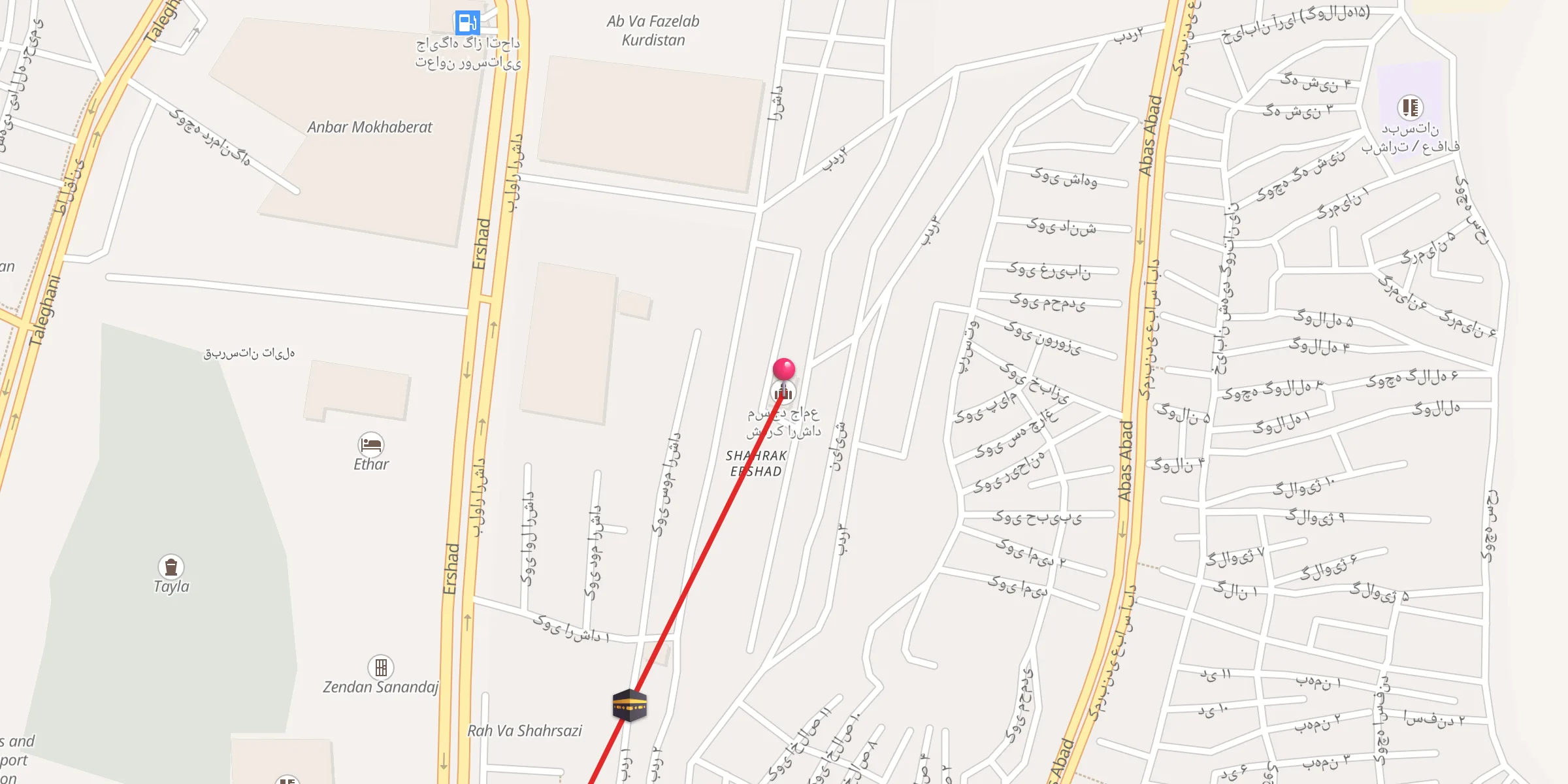 Carte de localisation : مسجد جامع شهرک ارشاد