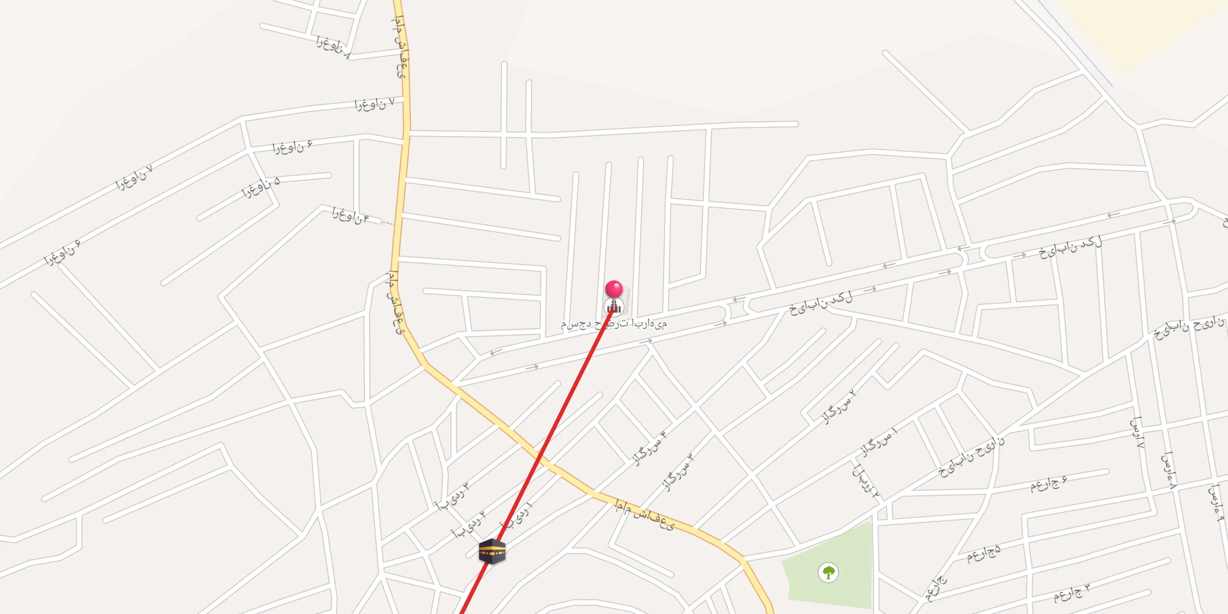 Carte de localisation : مسجد حضرت ابراهیم