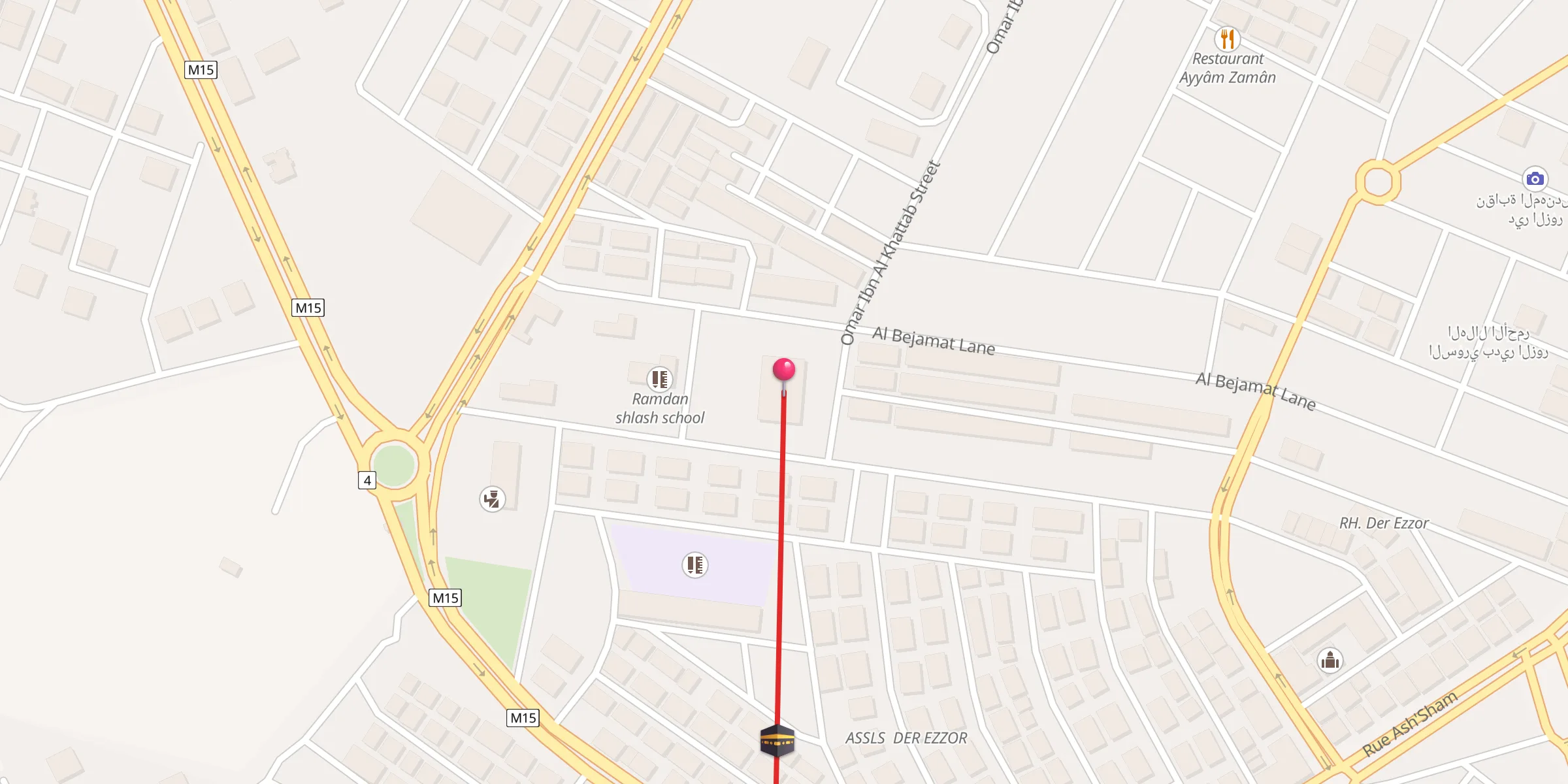 Carte de localisation : جامع الفتح