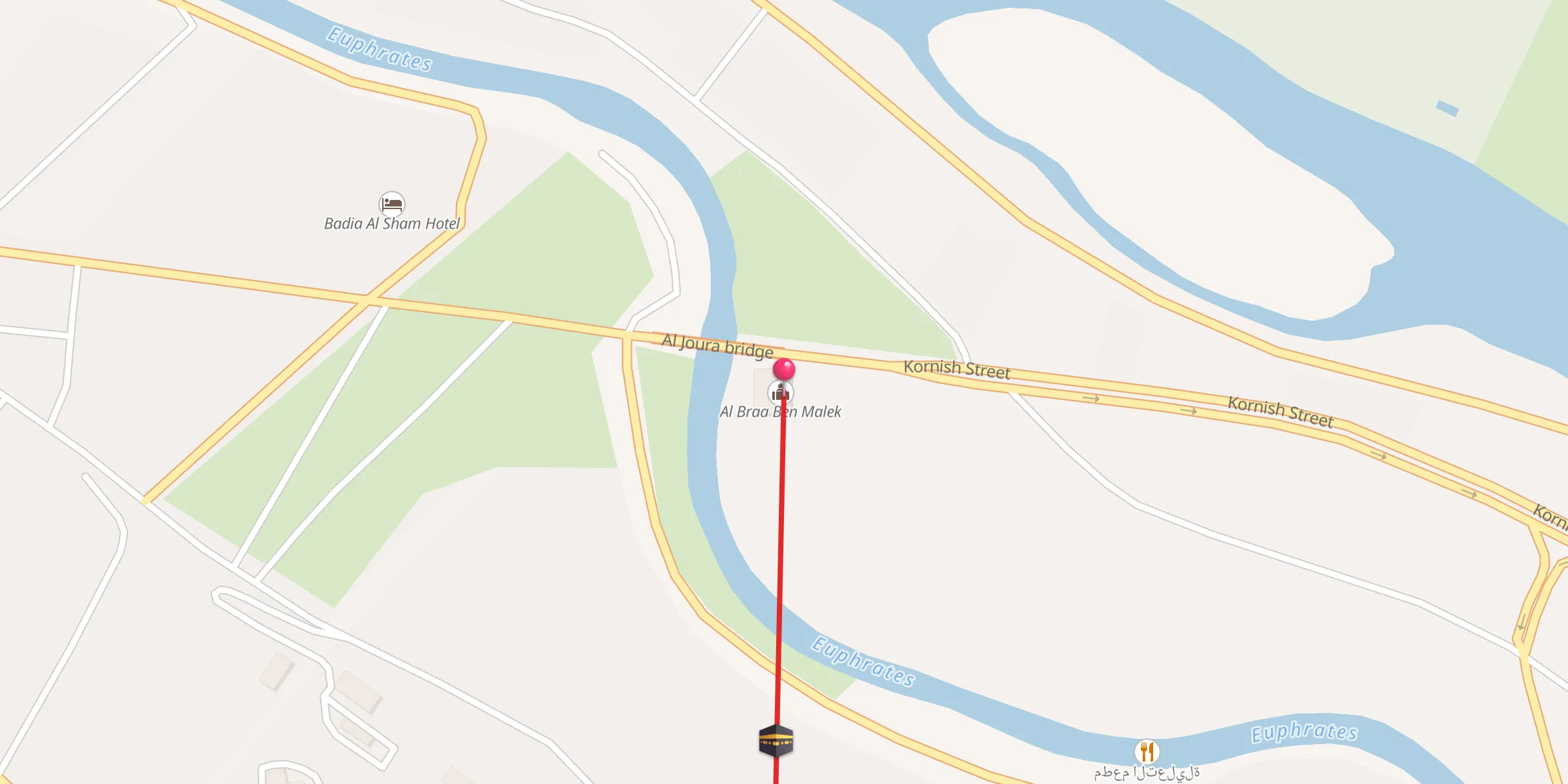 Carte de localisation : Al Braa Ben Malek