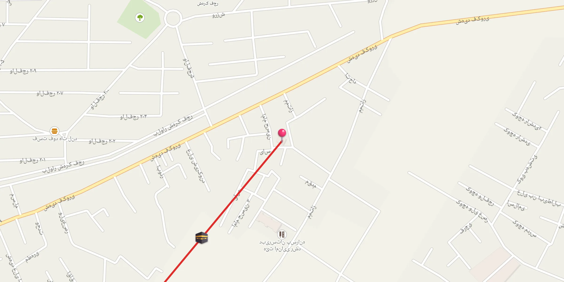 Carte de localisation : مسجد امام حسین