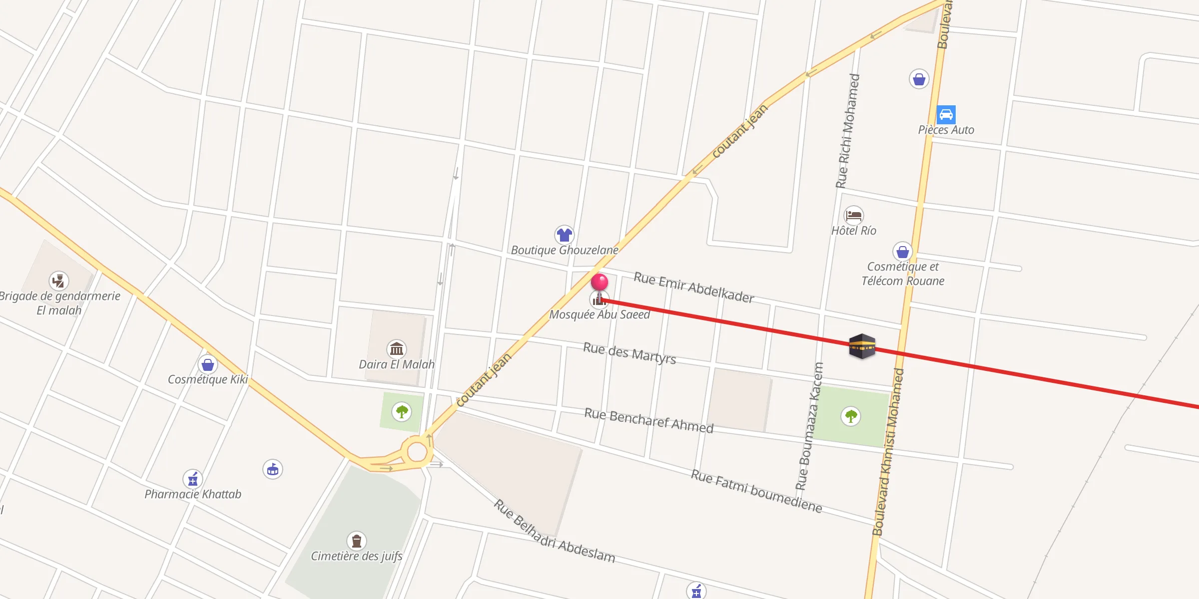 Carte de localisation : Mosquée Abu Saeed