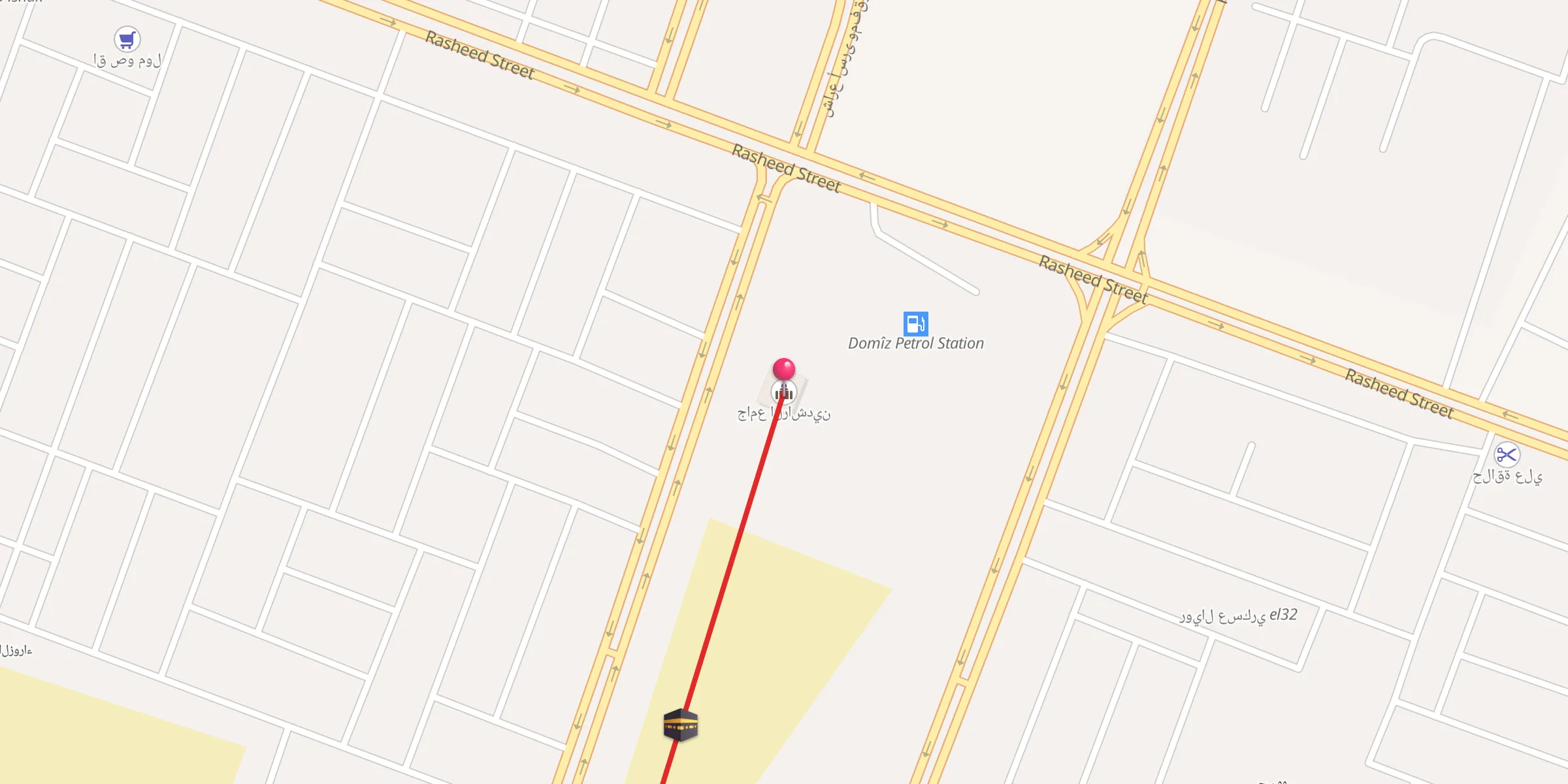 Carte de localisation : جامع الراشدين