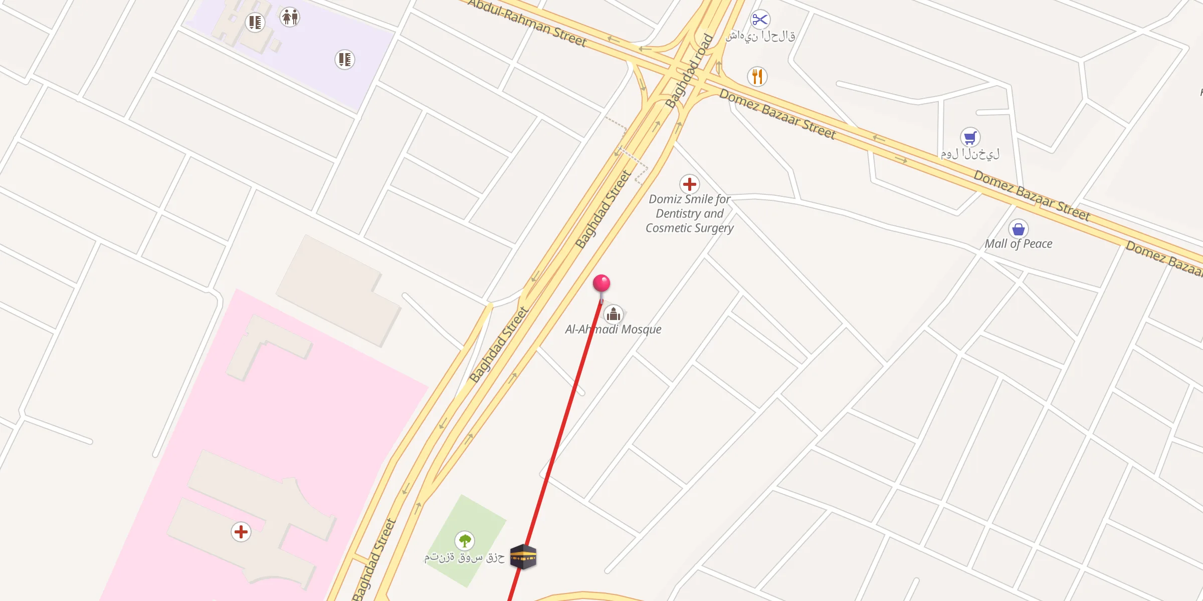 Carte de localisation : جامع الأحمدي