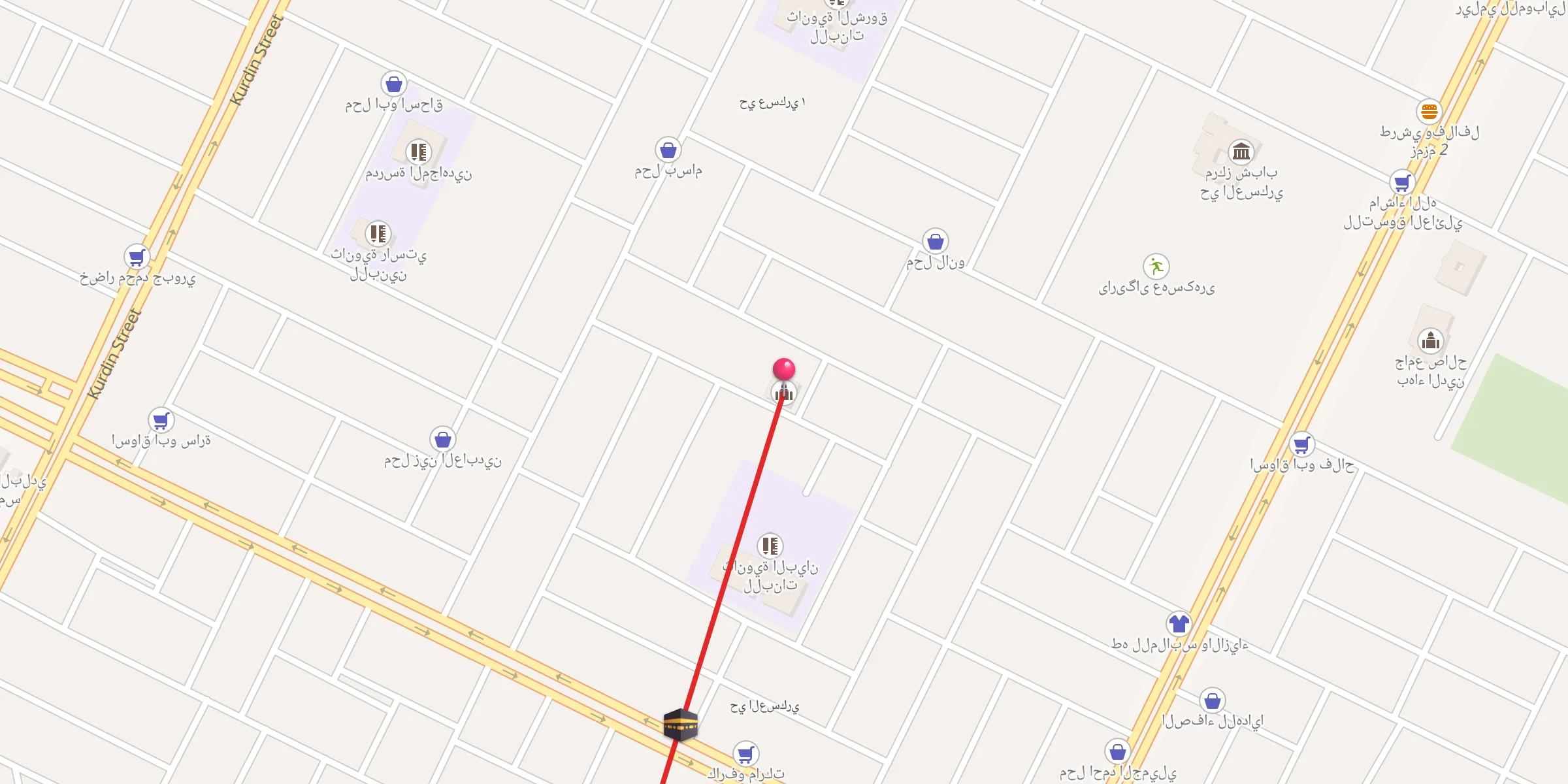 Carte de localisation : جامع الامام مسلم