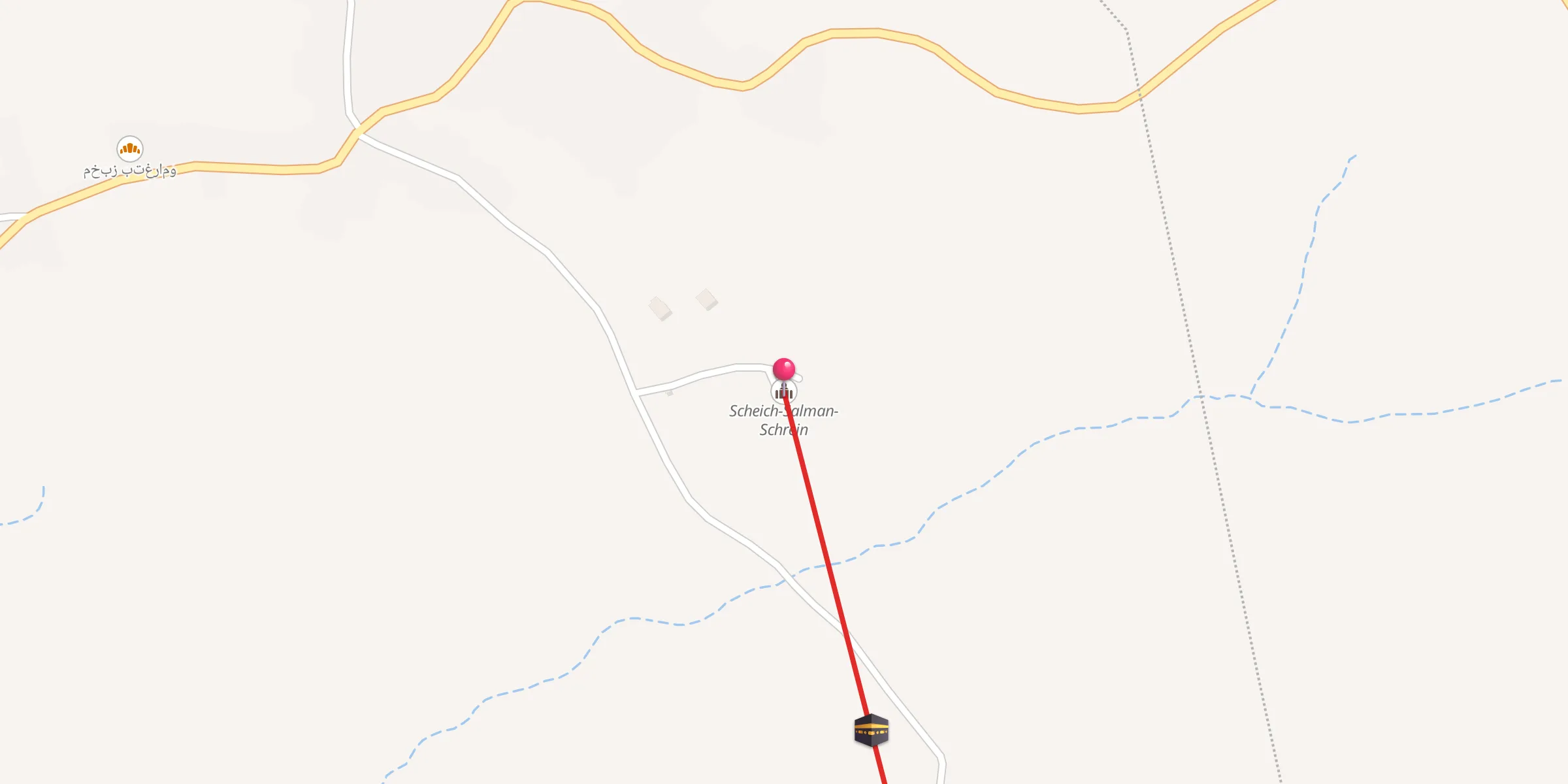 Carte de localisation : مقام الشيخ سلمان