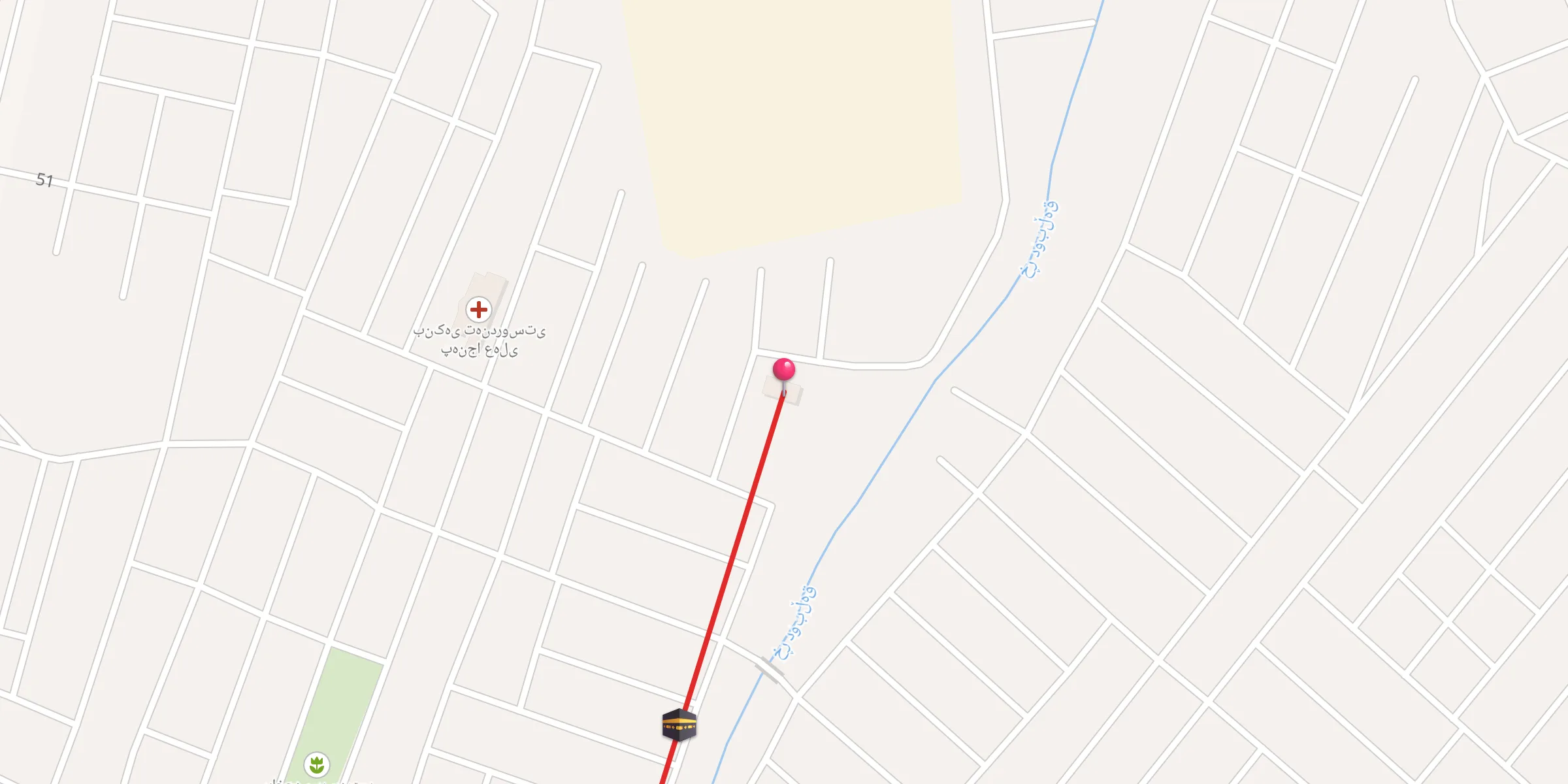 Carte de localisation : جامع الرسول