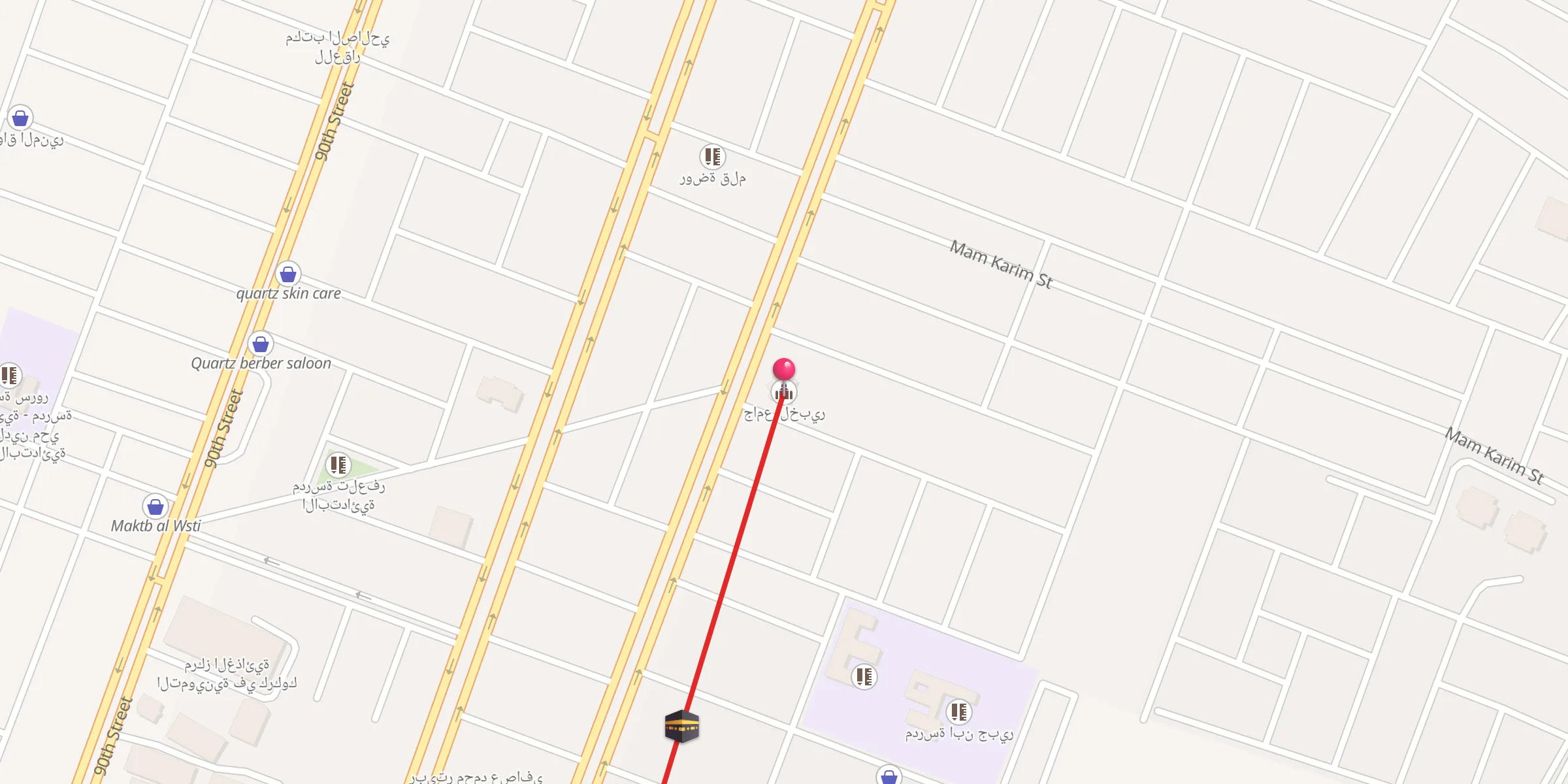 Carte de localisation : جامع الخبير