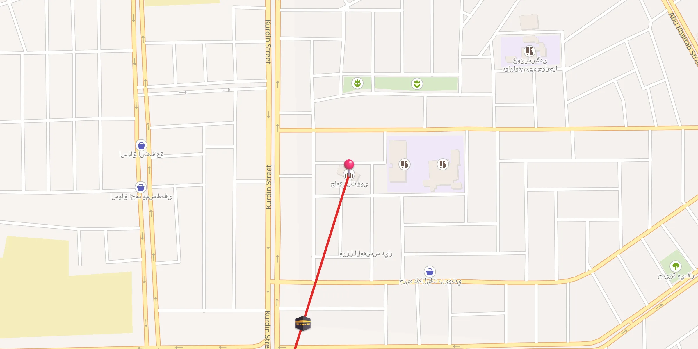 Carte de localisation : جامع التقوى